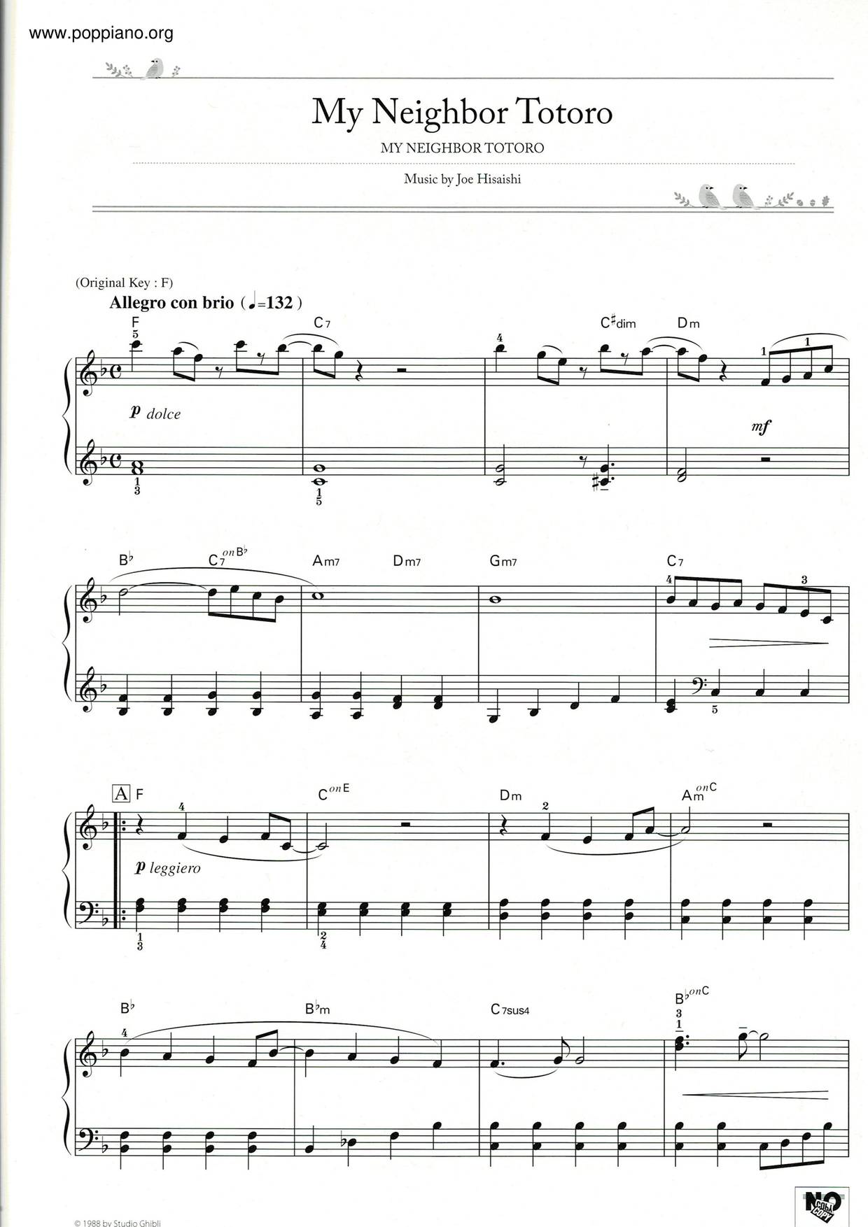 My Neighbor Totoro Score