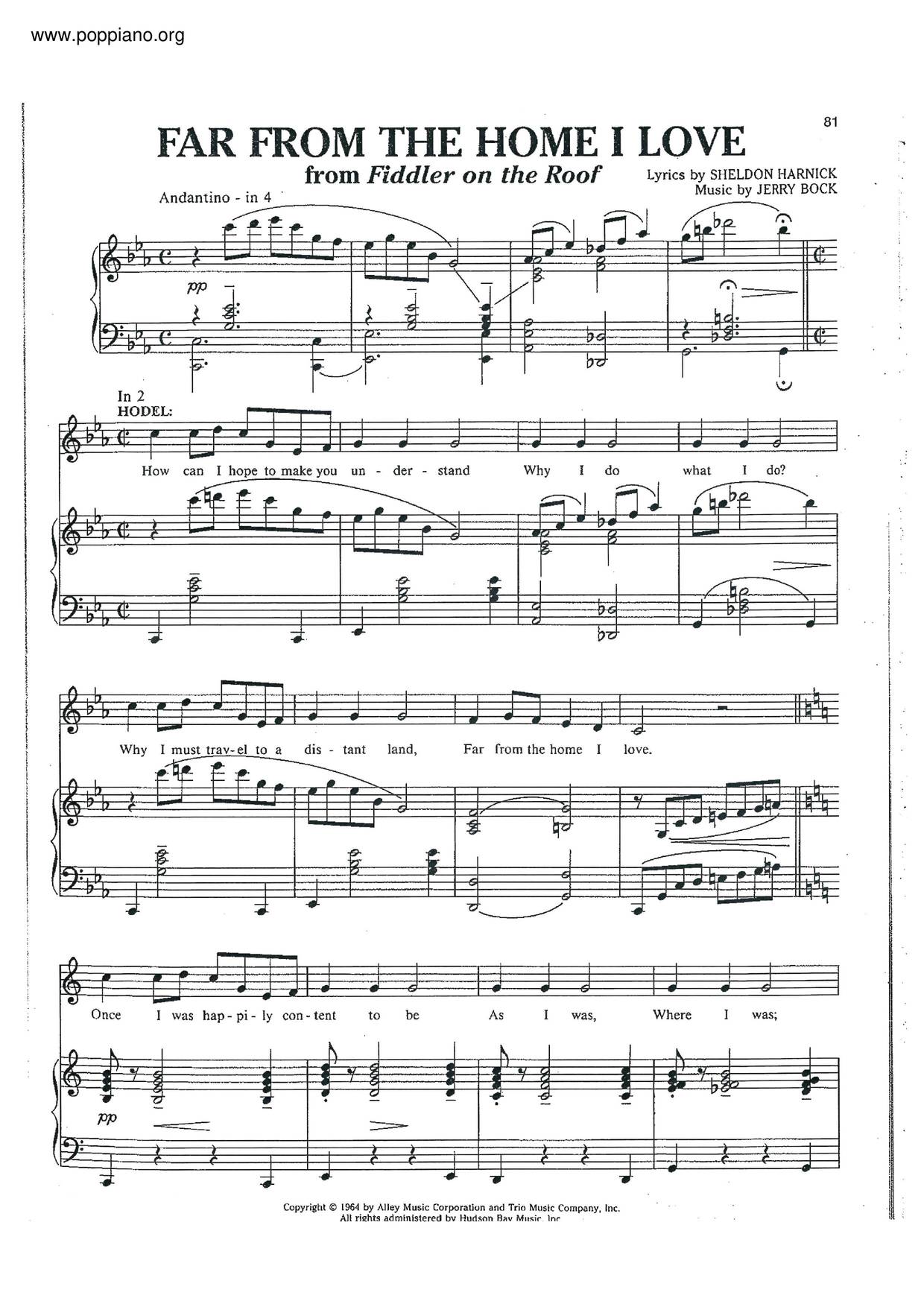Far From The Home I Love Score