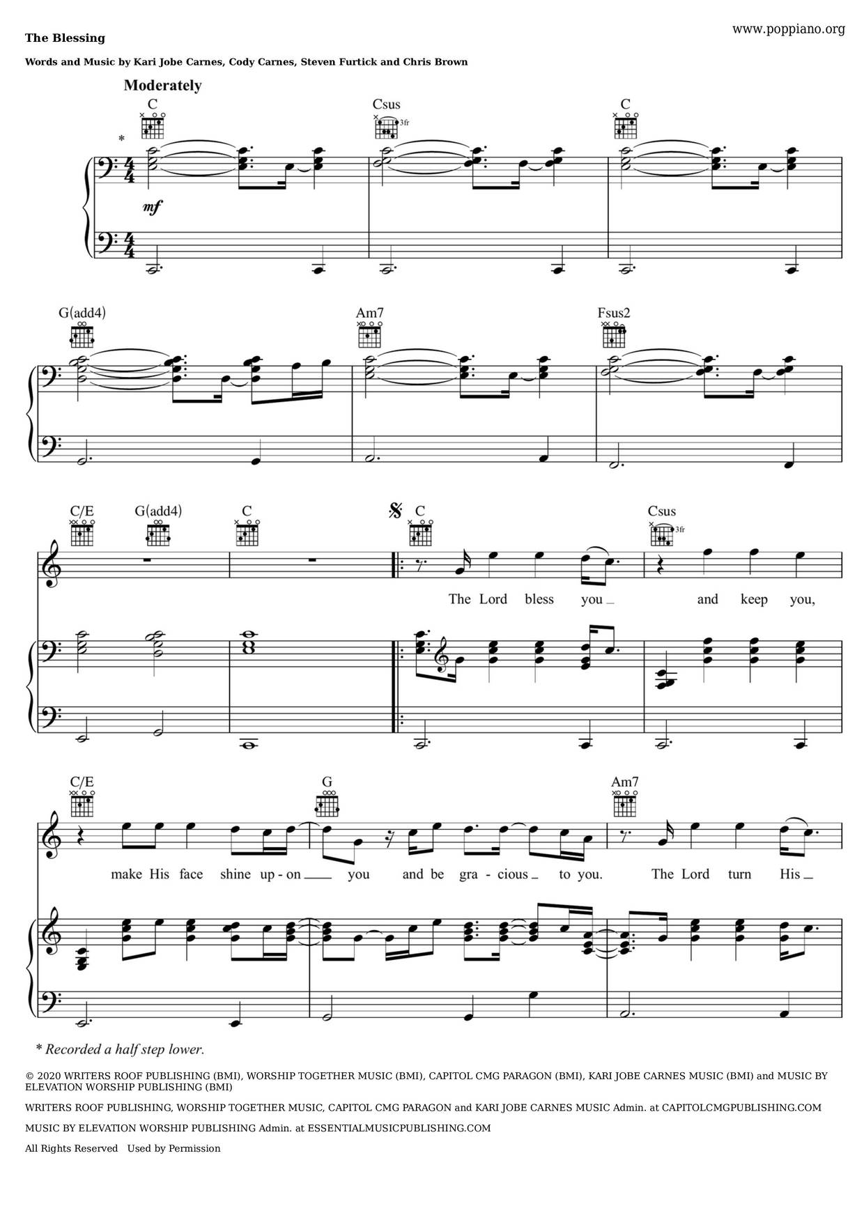 The Blessing Score