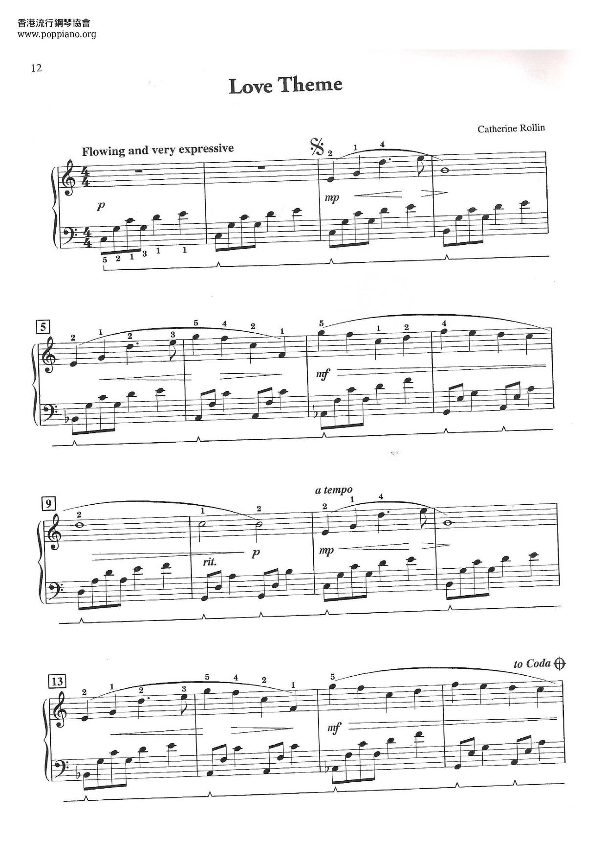 Love Theme Score