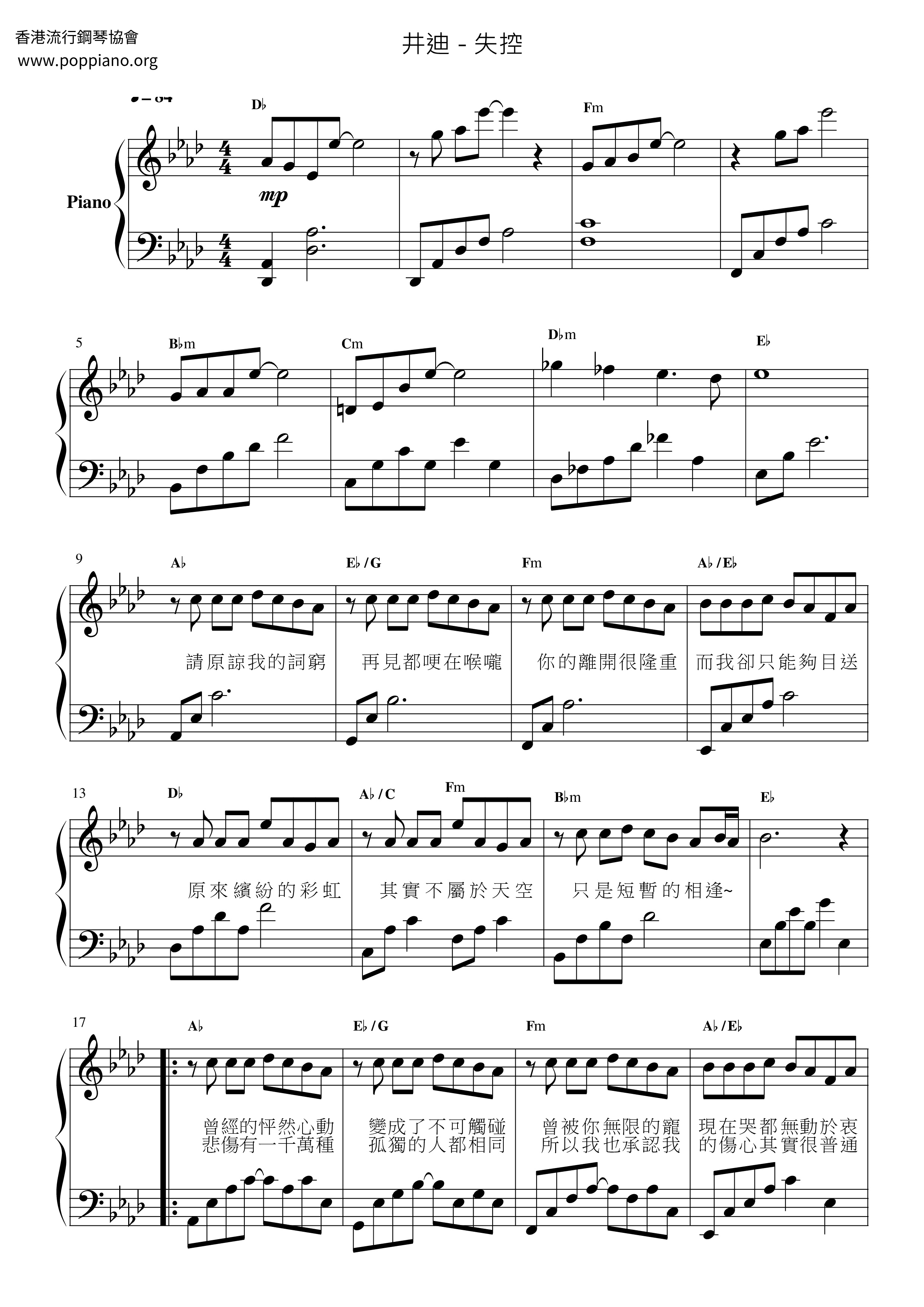 Out Of Control Score