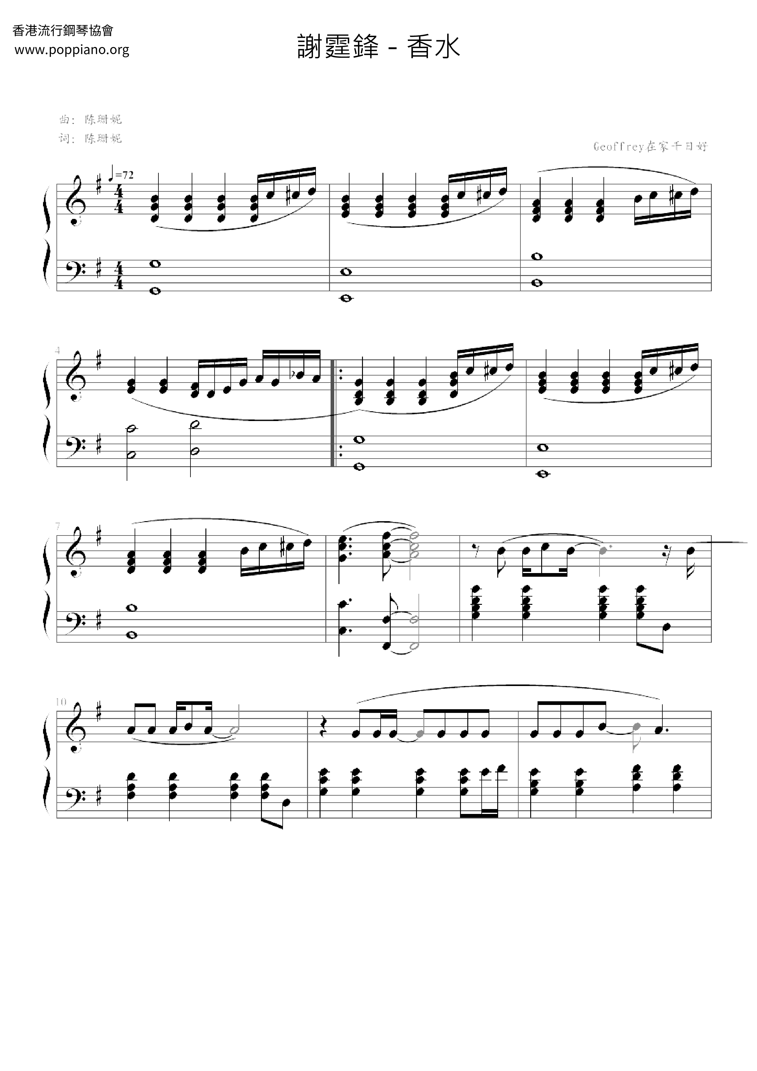 Perfume Score