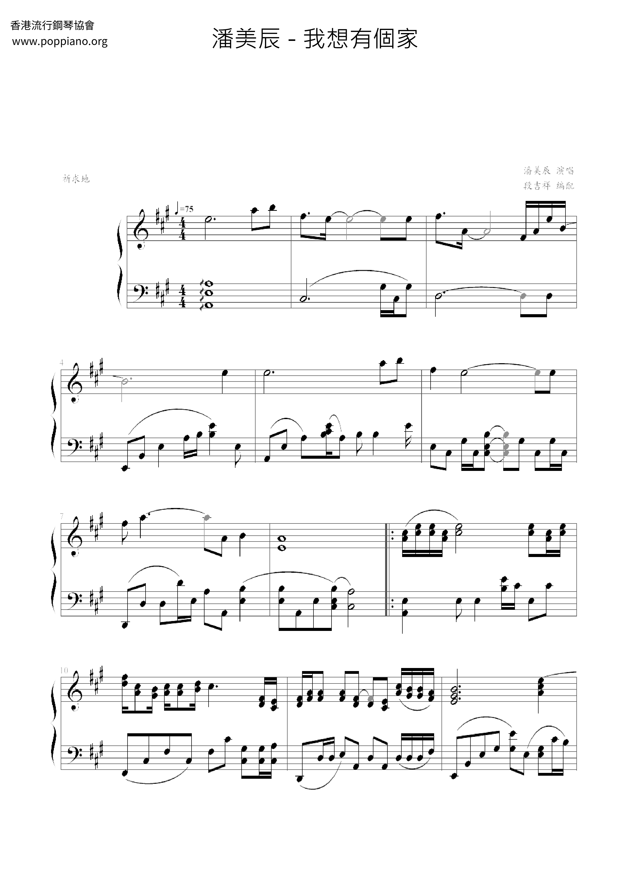 I Want To Have A Home Score