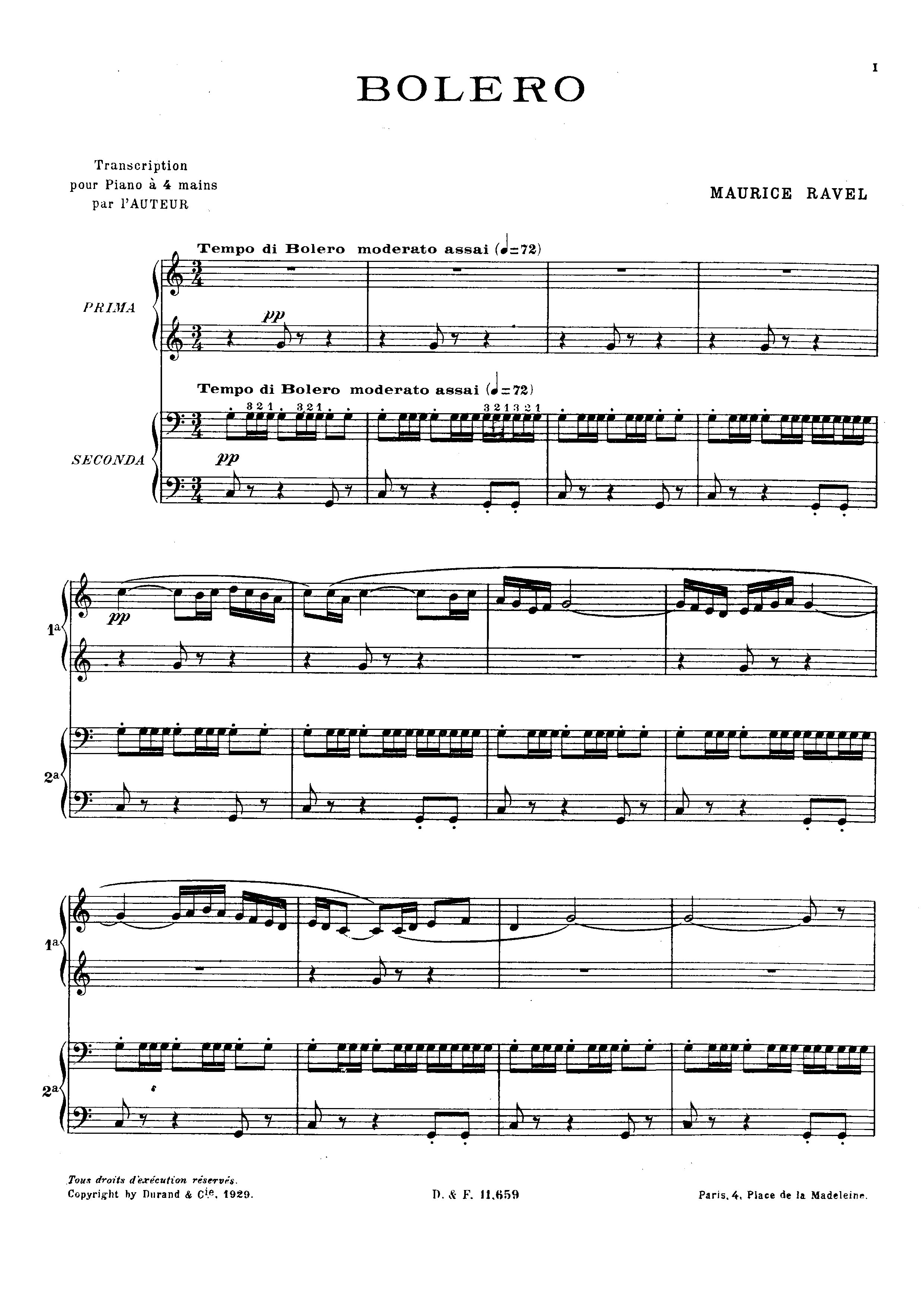 Bolero Score