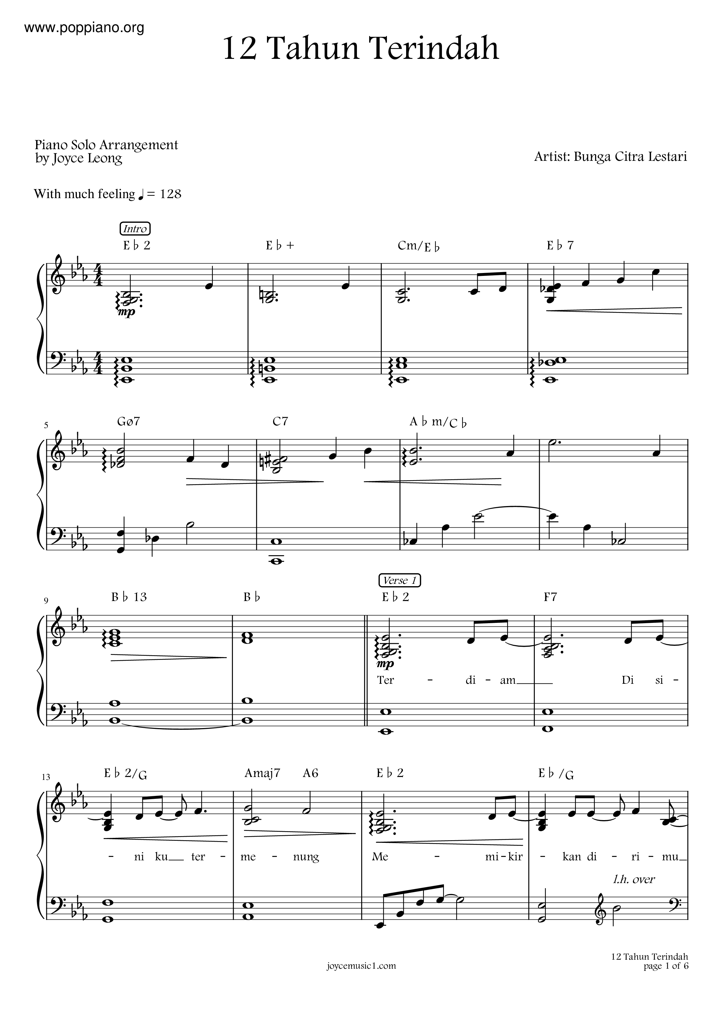 12 Tahun Terindah Score