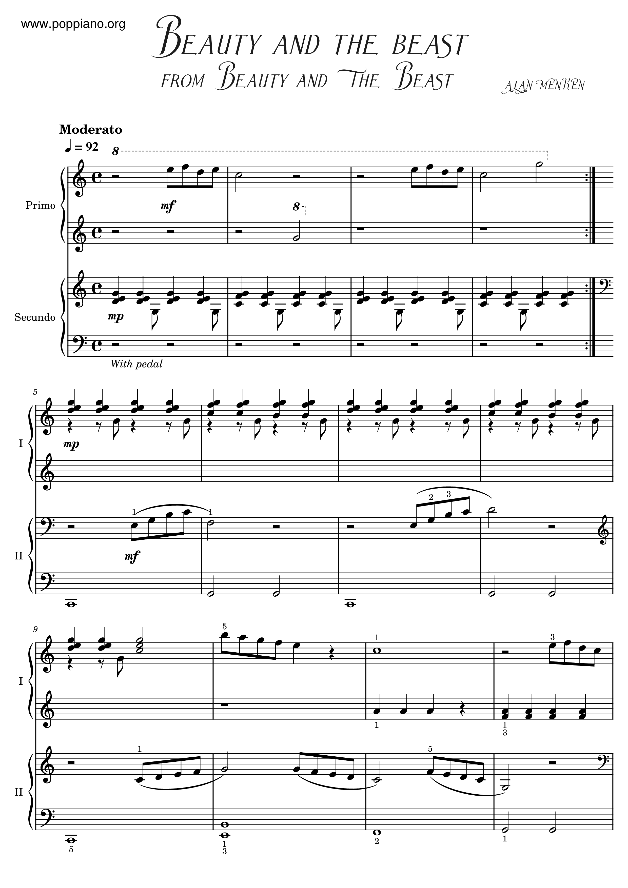 Beauty And The Beast Score