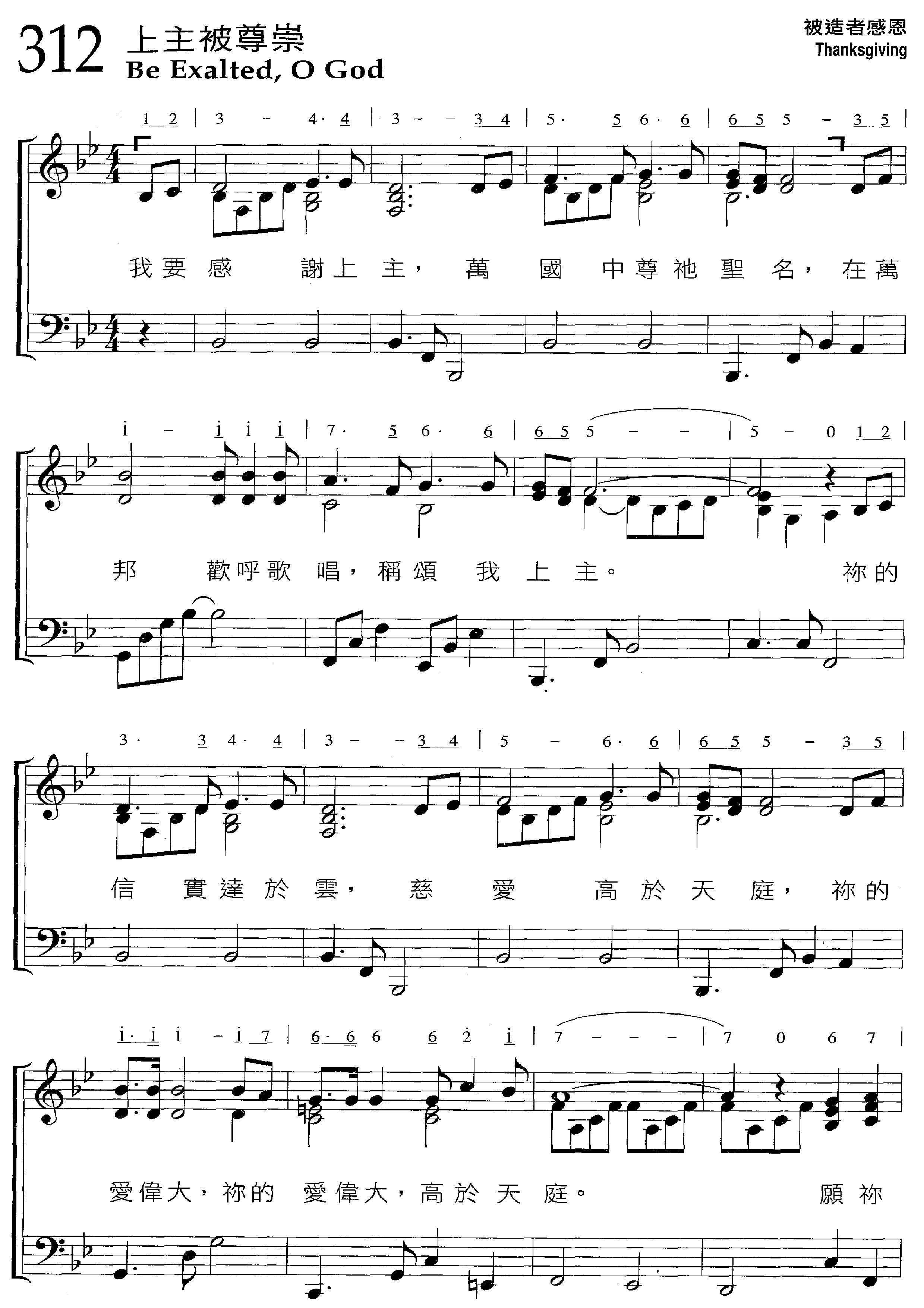 The Lord Is Revered Score