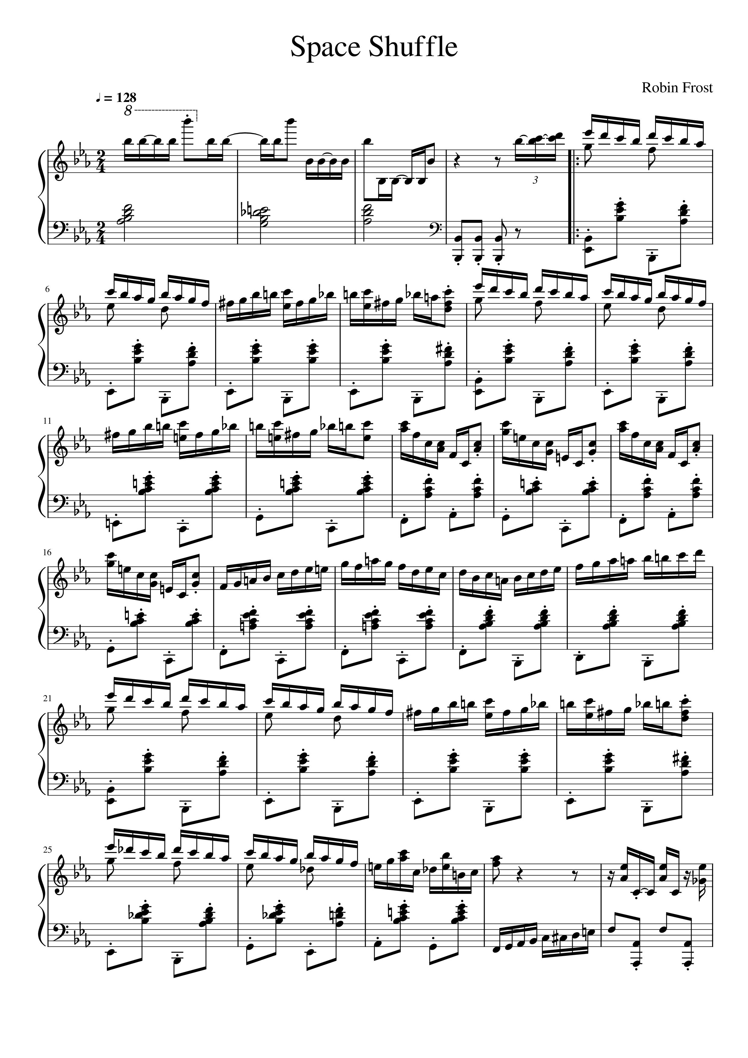 Space Shuffle Score
