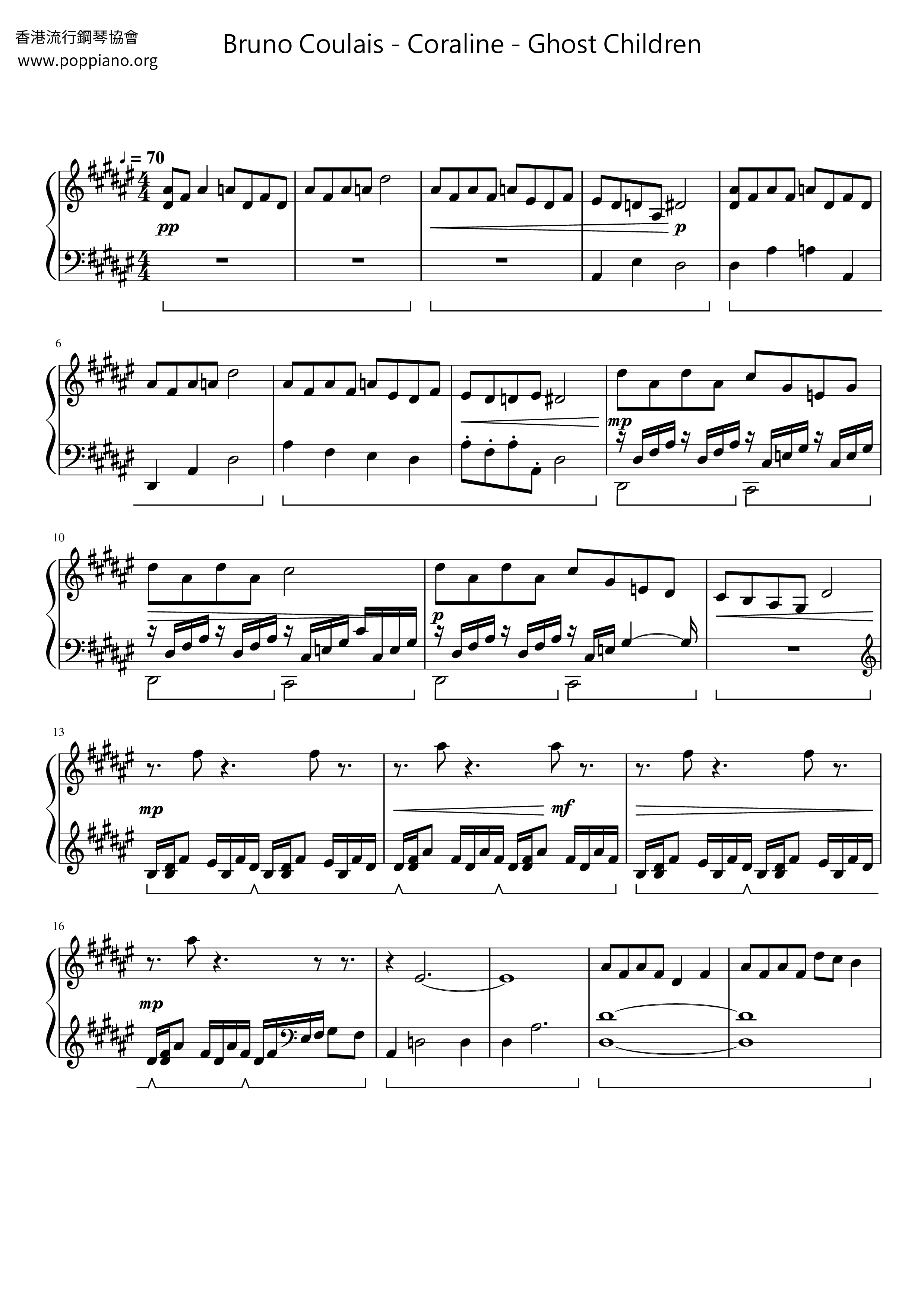 Coraline - Ghost Children Score