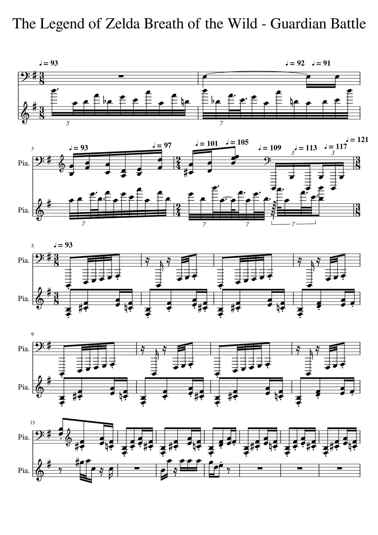 Guardian Battle Score