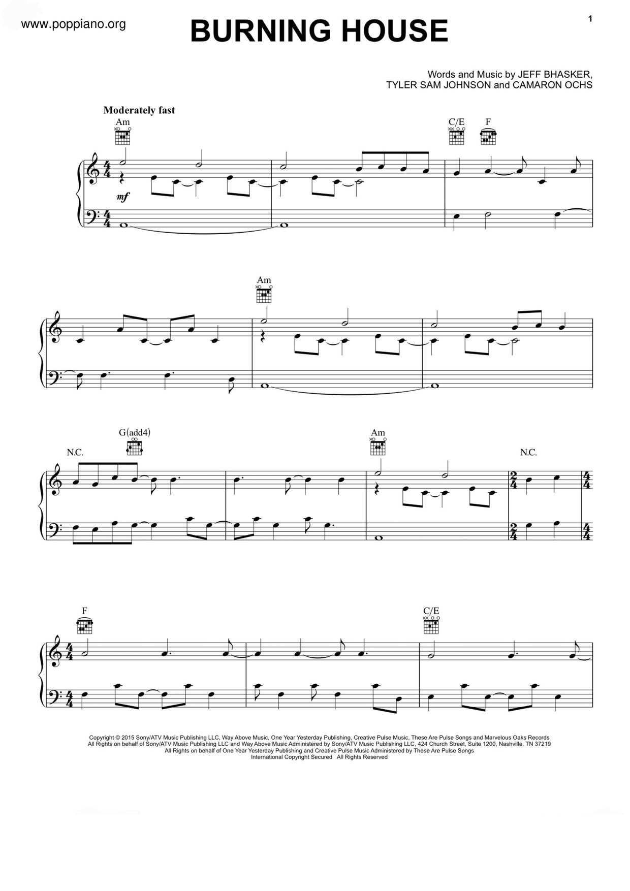 Burning House Score