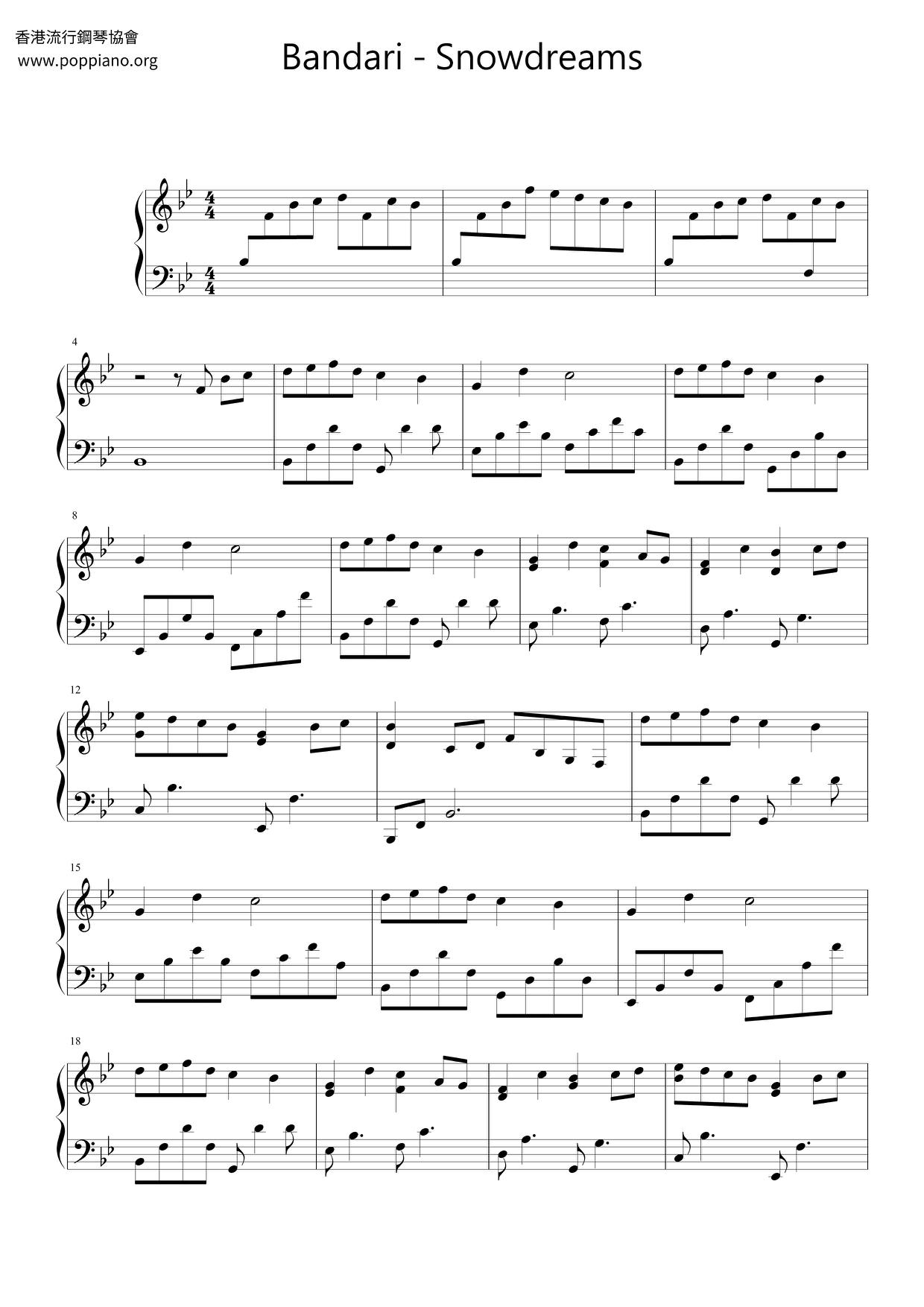 Snowdreams Score