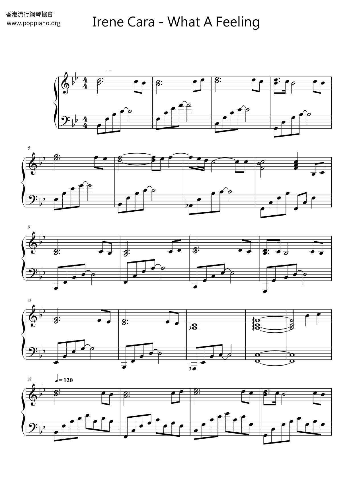 Flashdance - What A Feeling Score