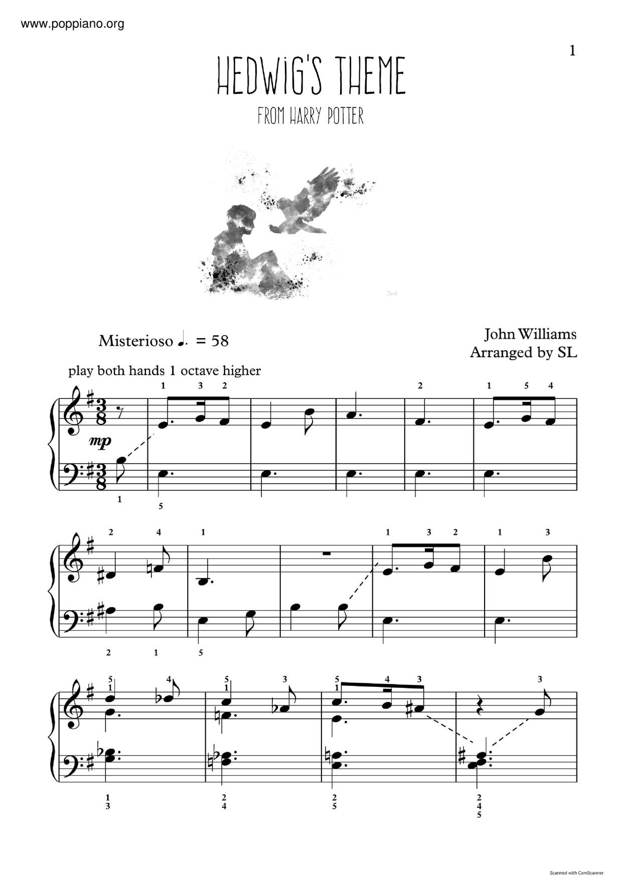Harry Potter - Hedwig's Theme Score
