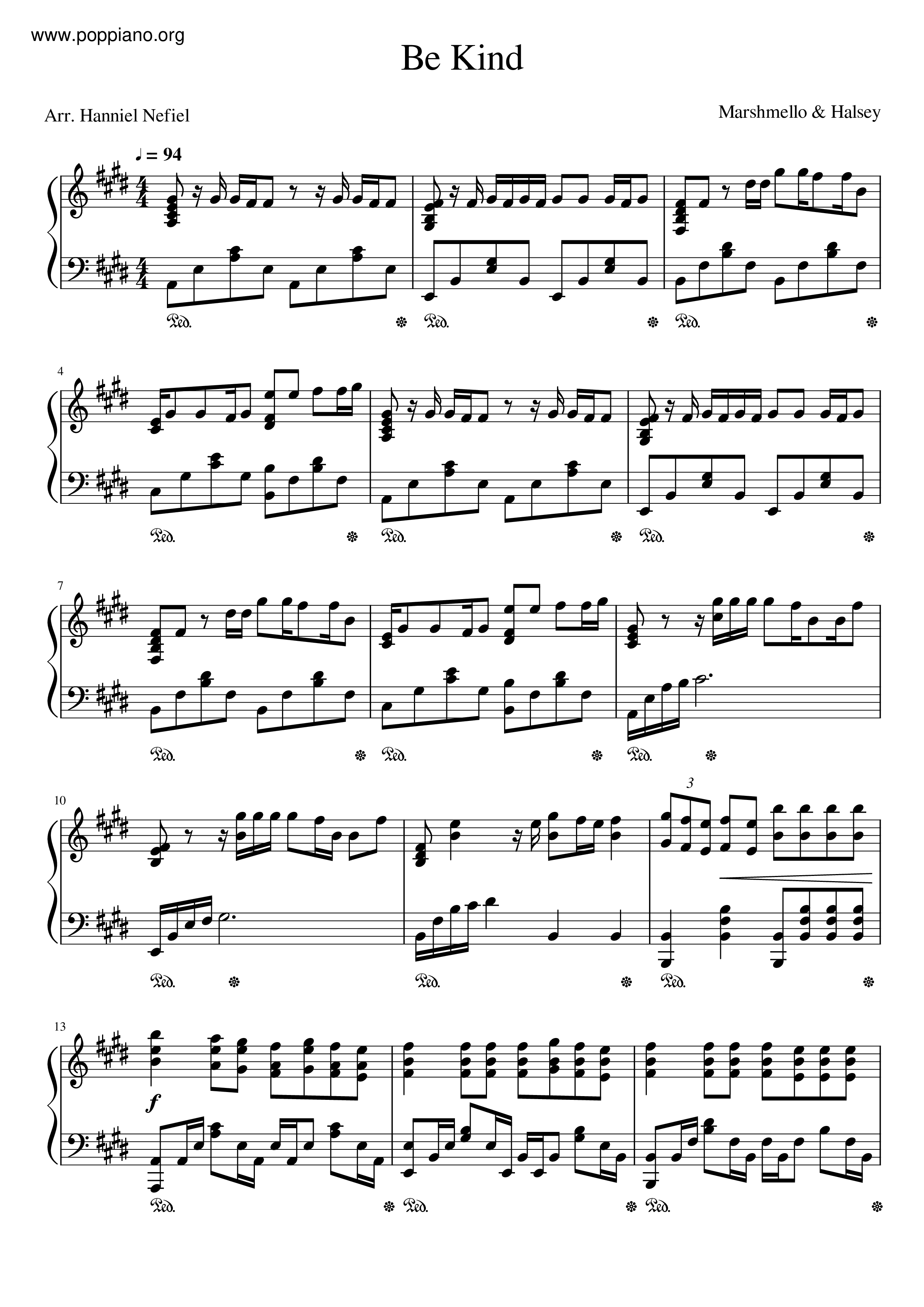 Be Kind Score