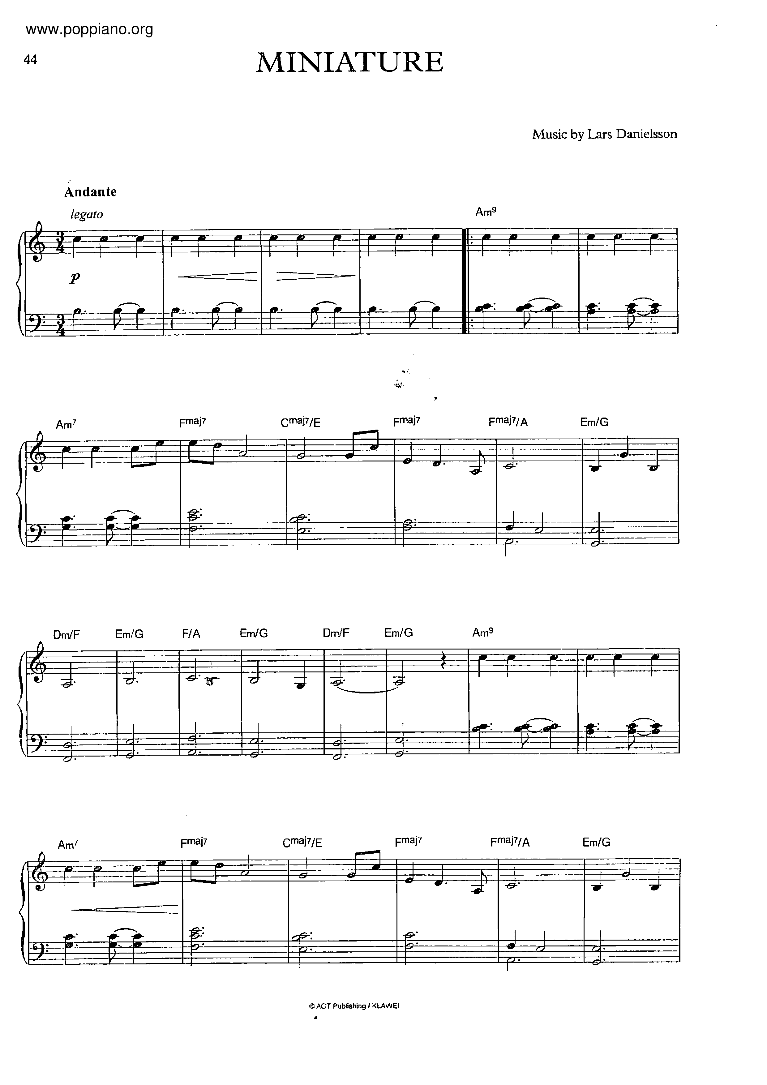Miniature Score