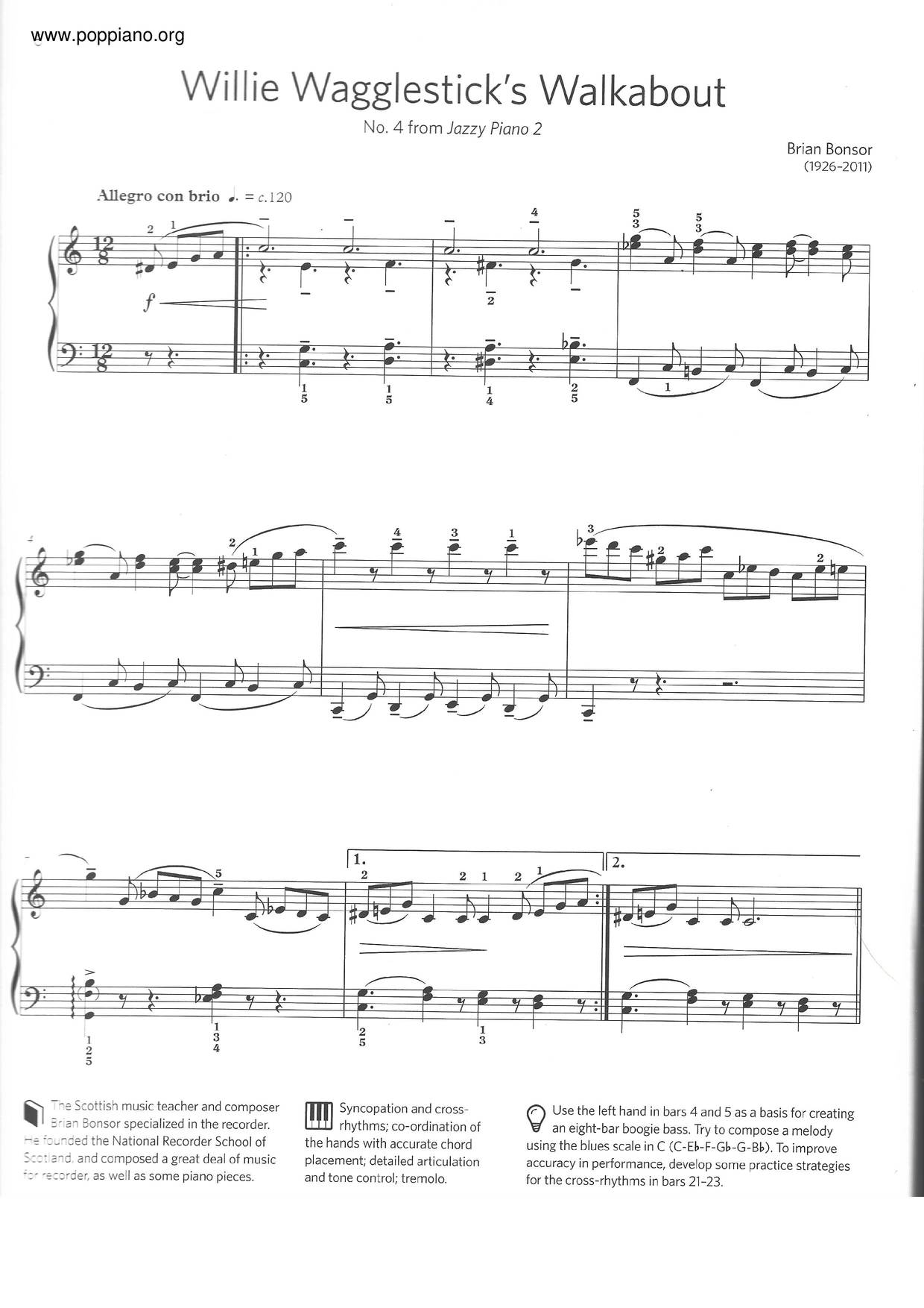 Willie Wagglestick's Walkabout Score