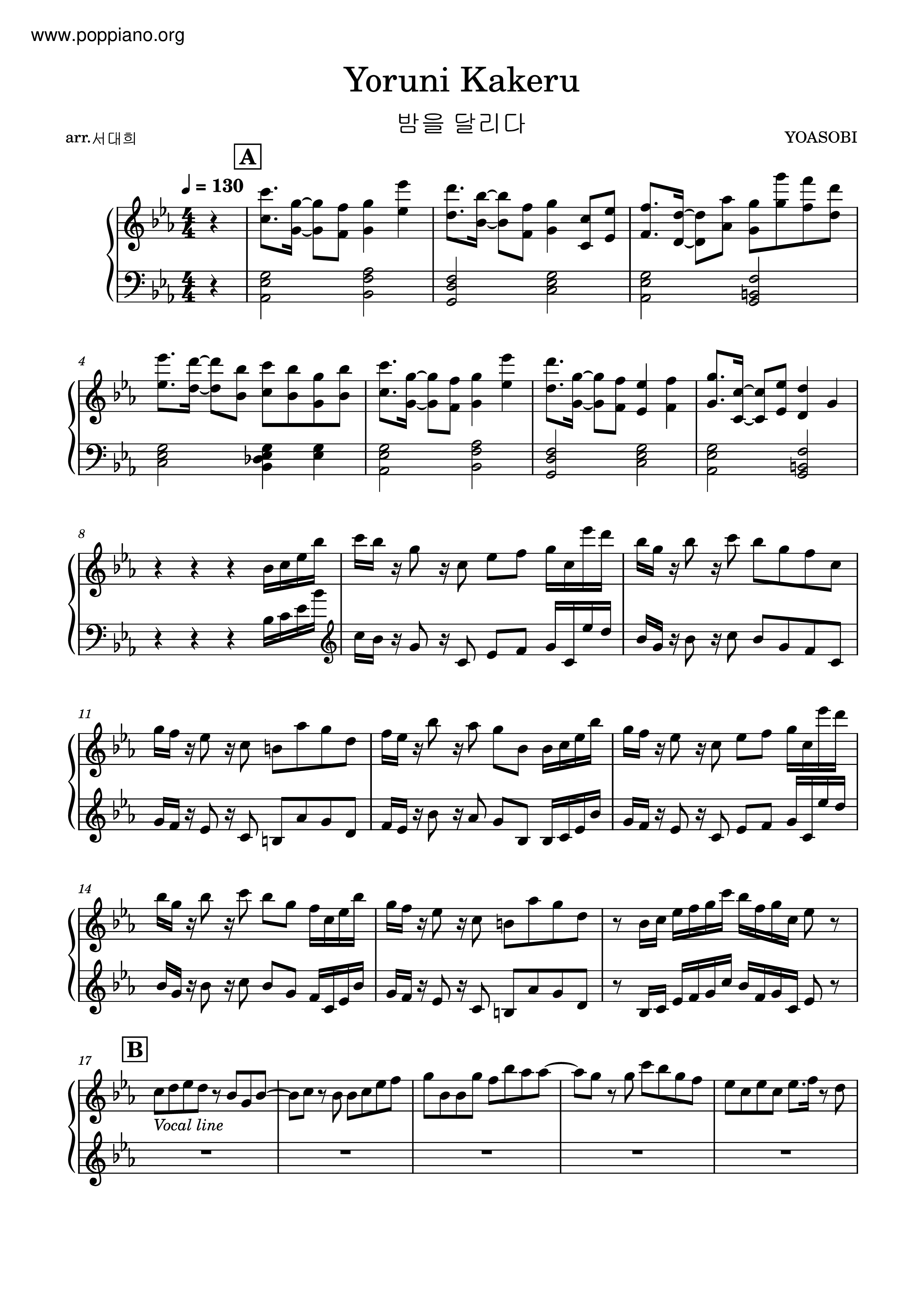 Racing Into The Night Score