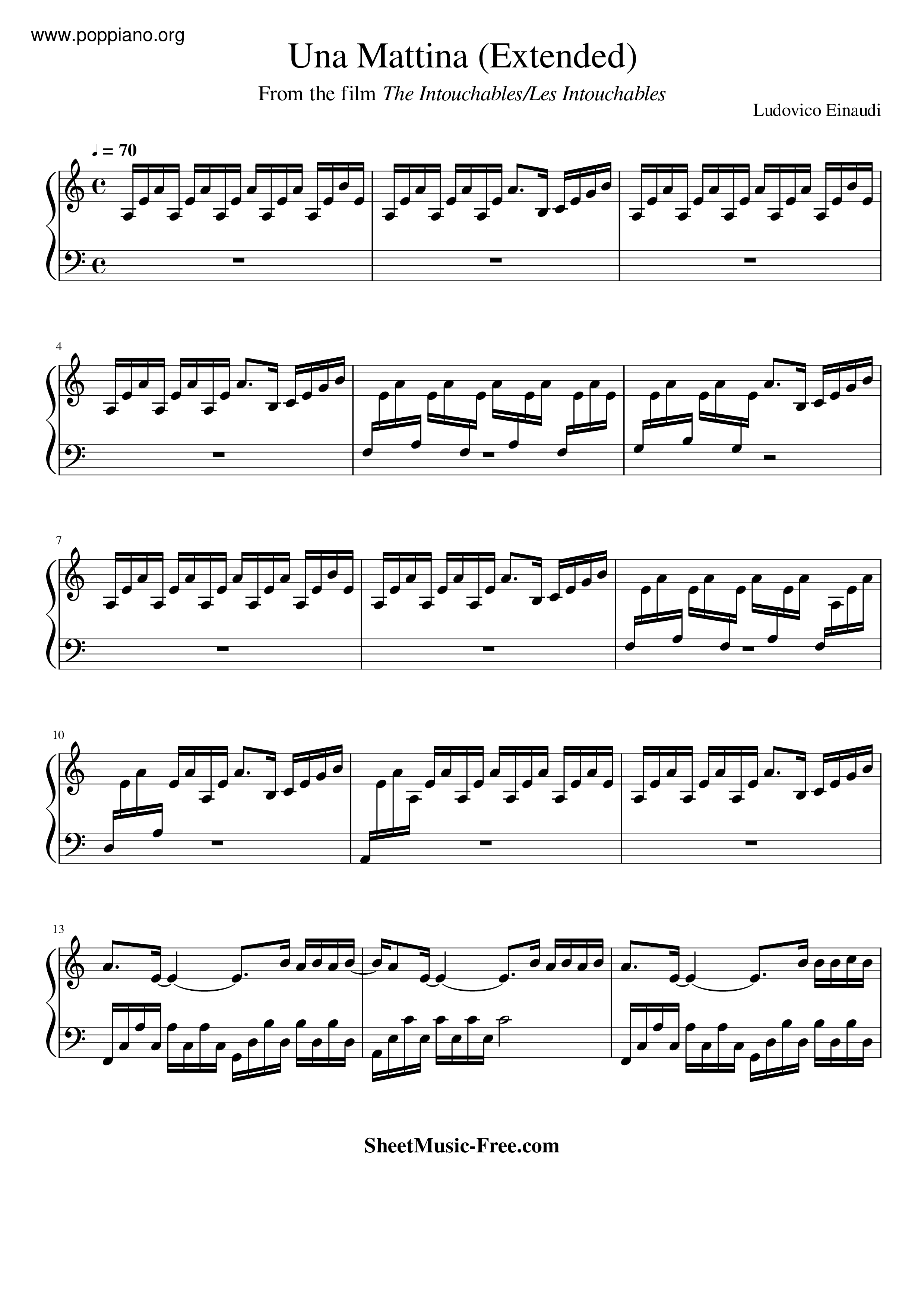 The Intouchables - Una Mattina Score