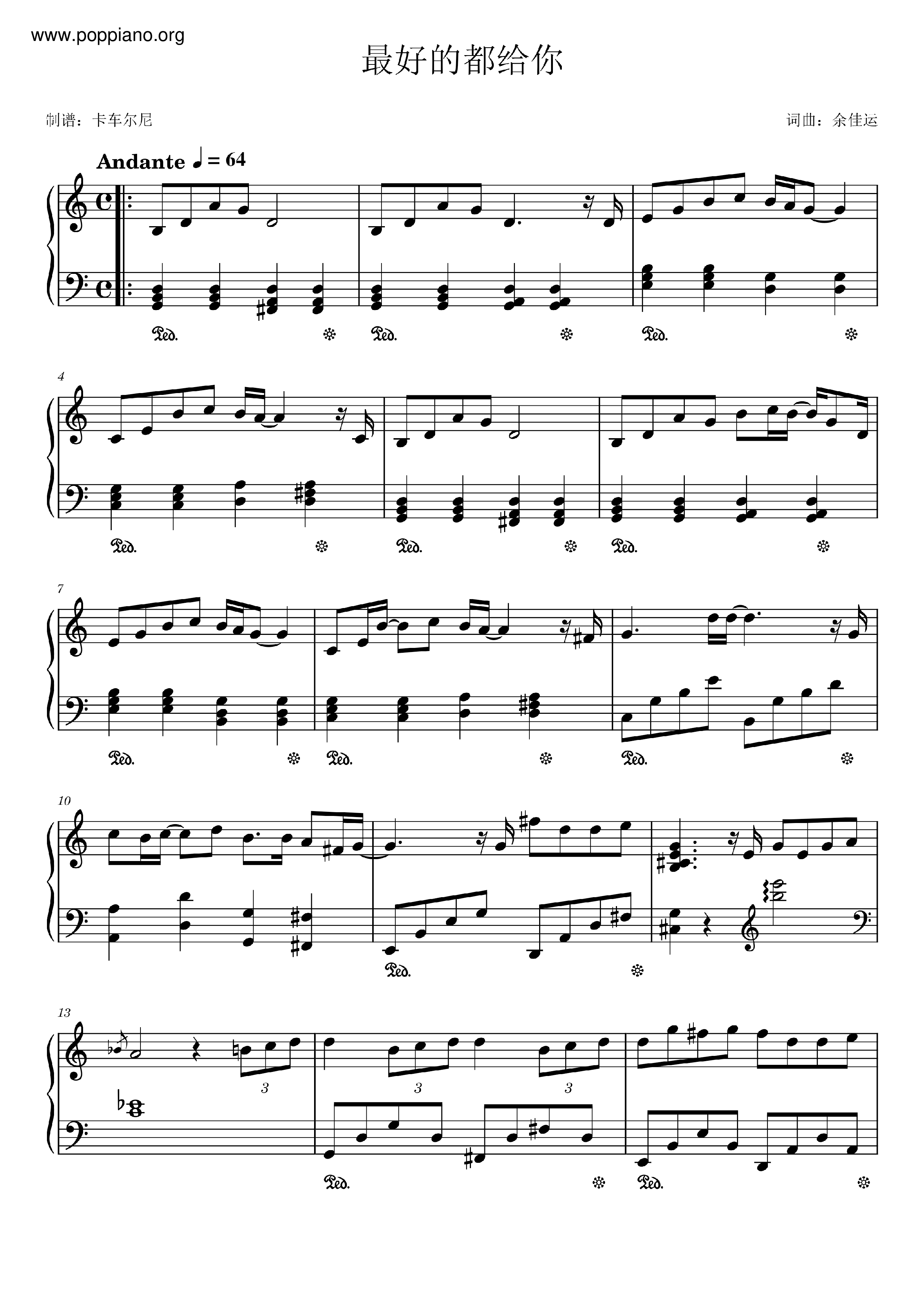 The Best For You Score