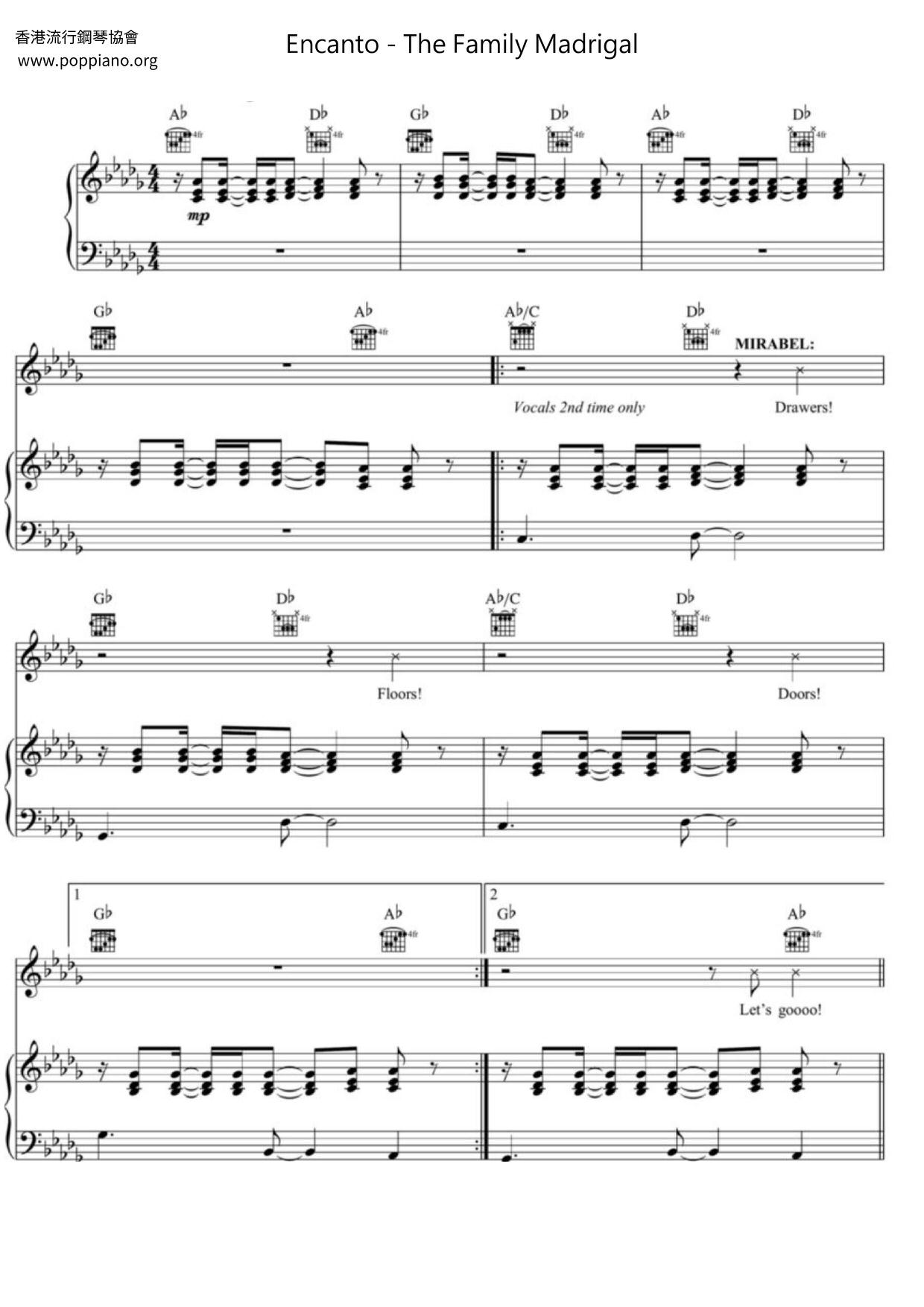 Encanto - The Family Madrigal Score