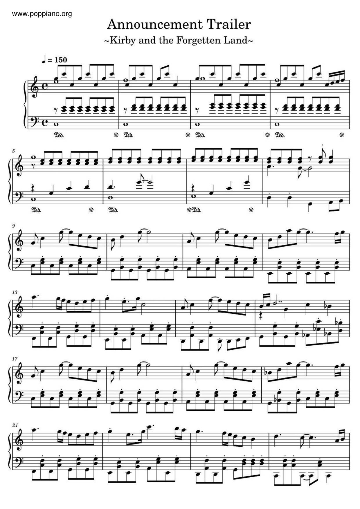 Announcement Trailer Score