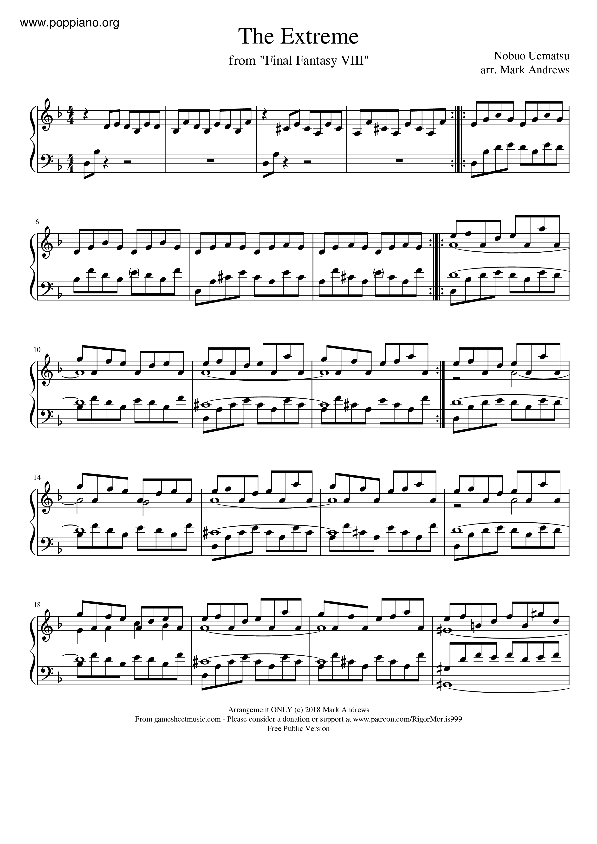 The Extreme Score