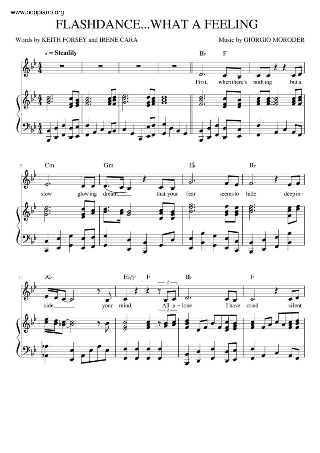 Flashdance - What A Feeling Score