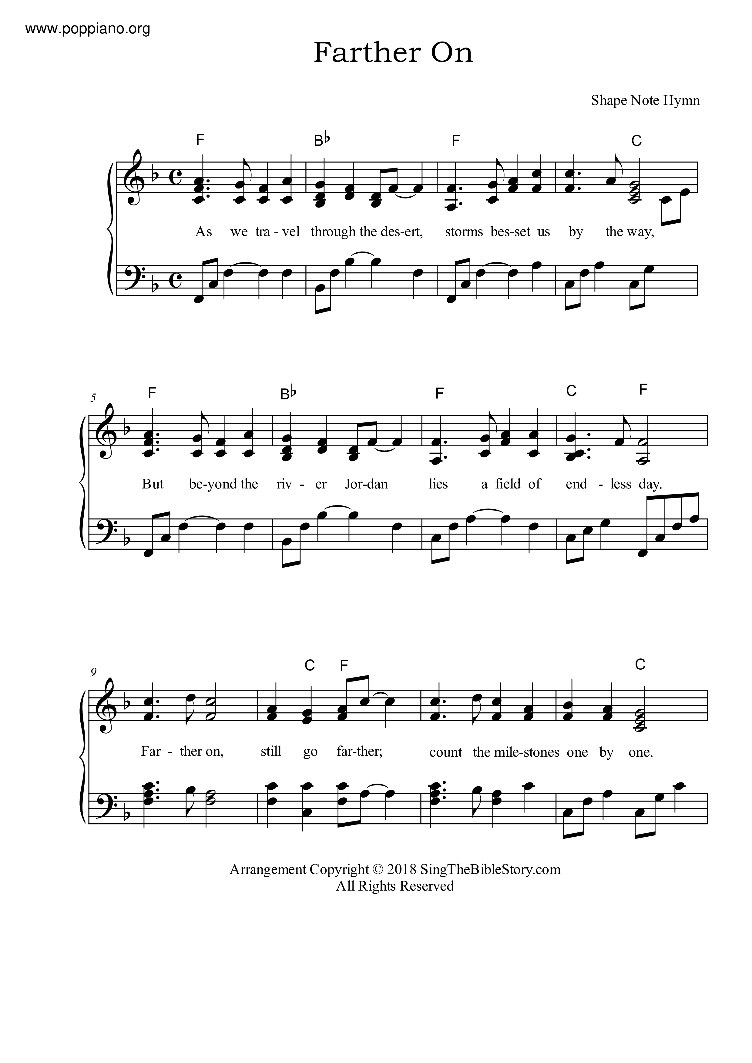 Farther On Score