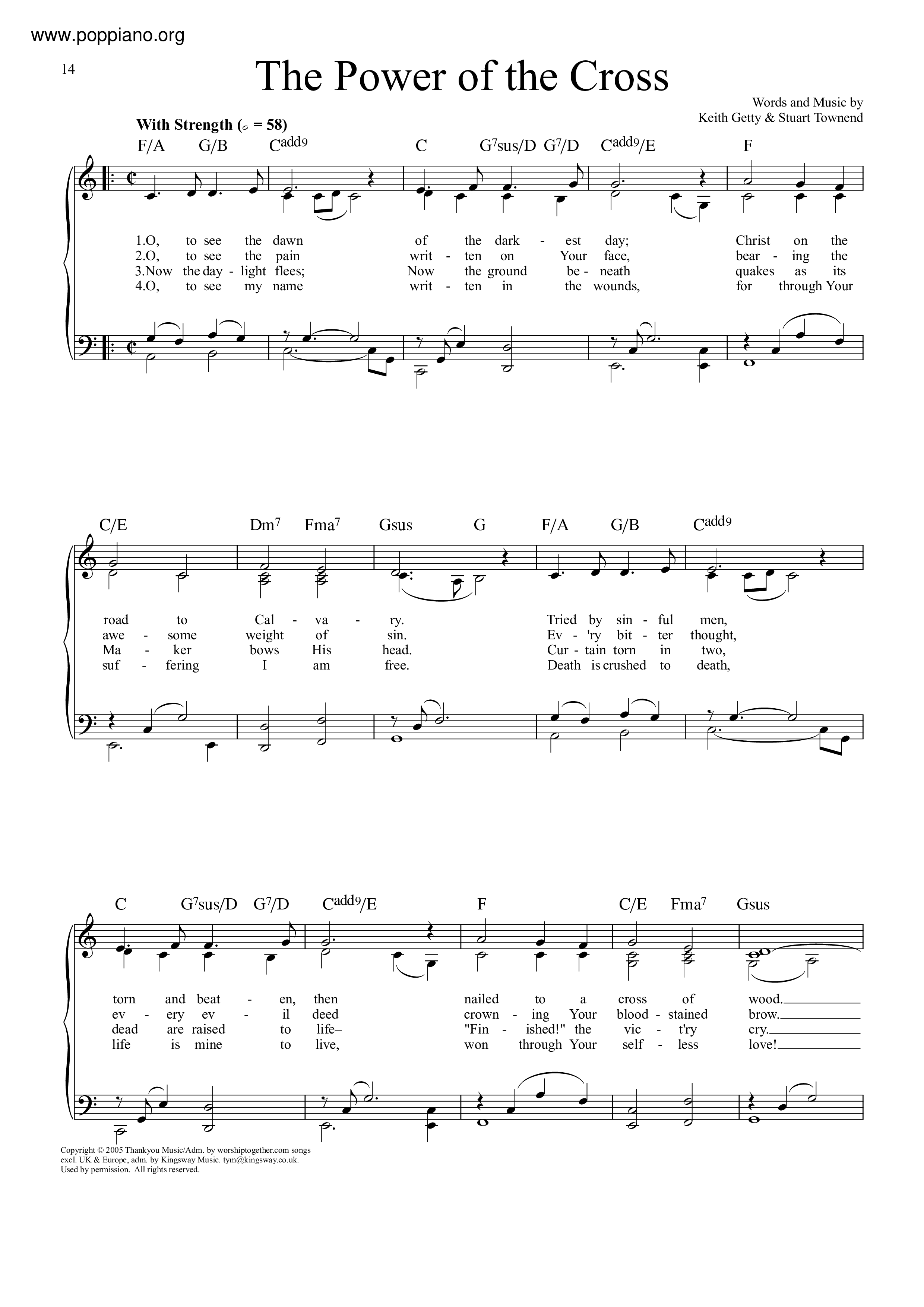 The Power Of The Cross Score