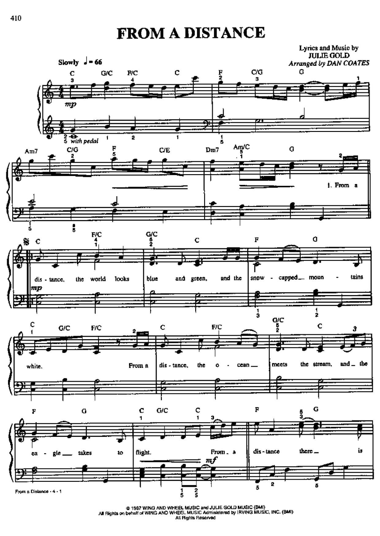 From A Distance Score