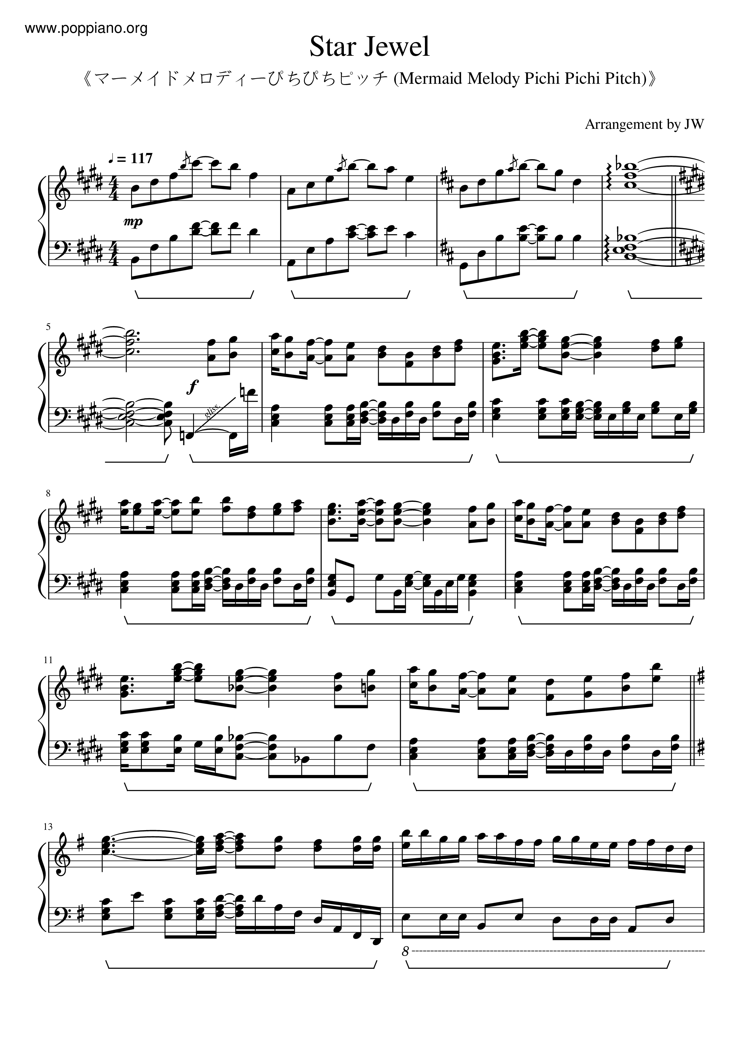 Star Jewel  Score