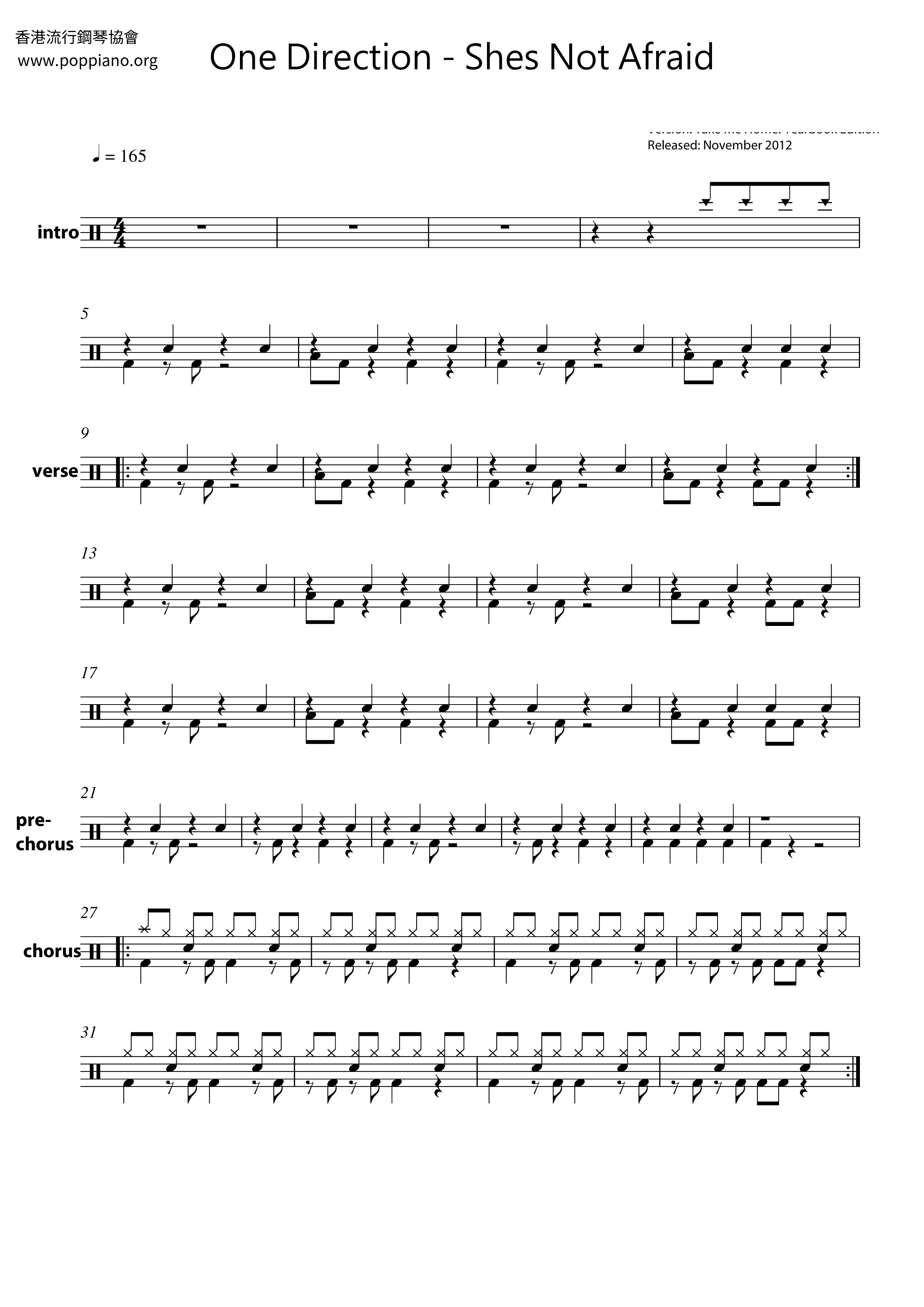 Shes Not Afraid Score