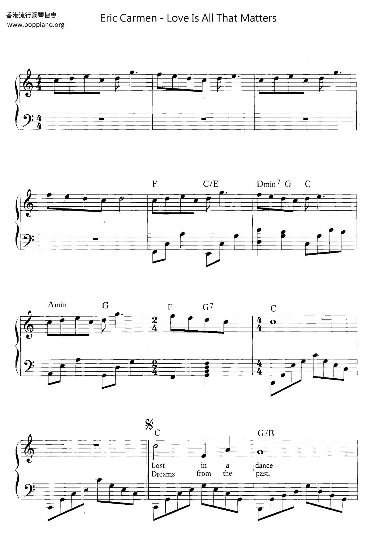 ERIC CARMEN PIANO & SONGS 楽譜