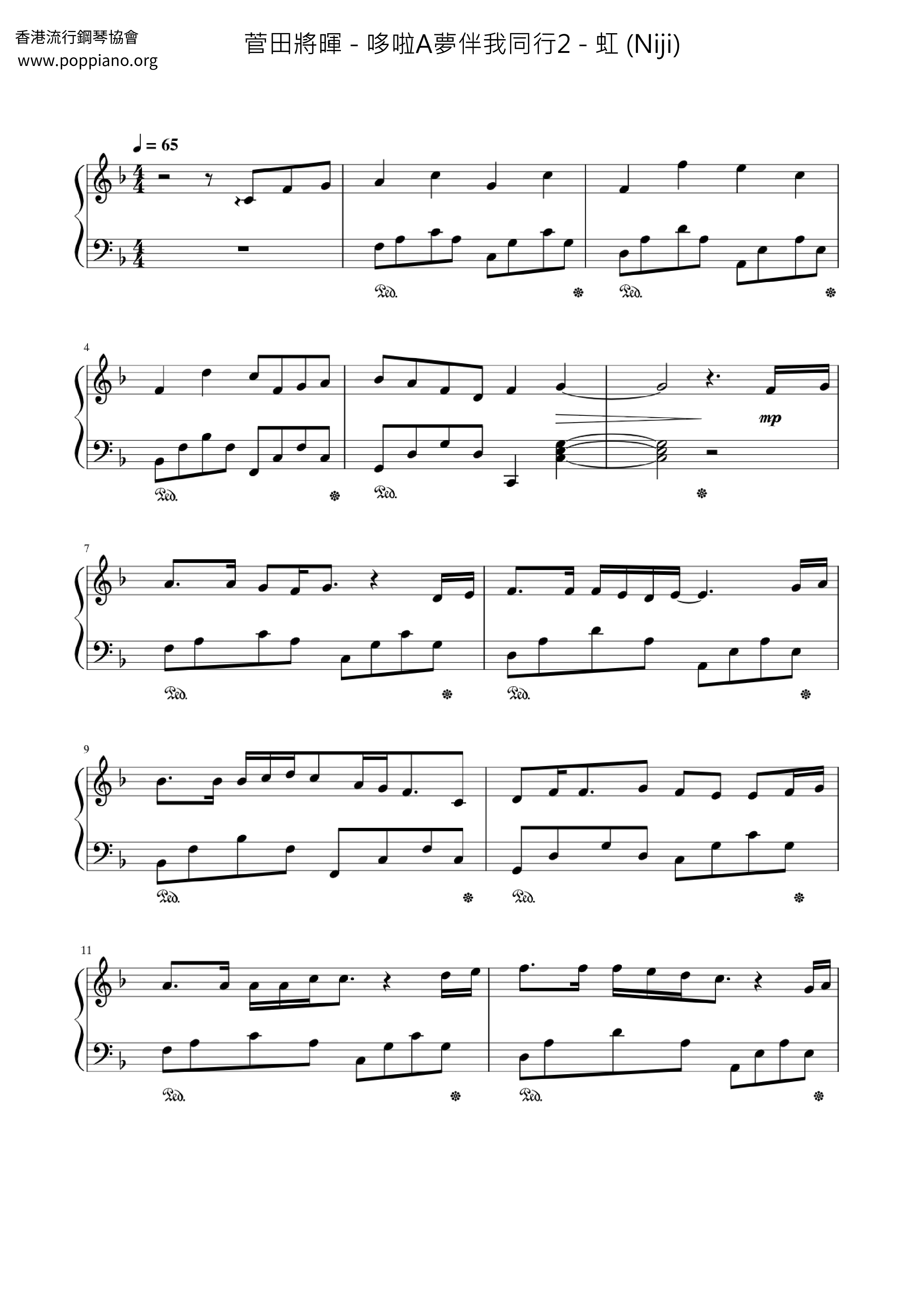 Doraemon Stand By Me 2 Ost - Niji Score
