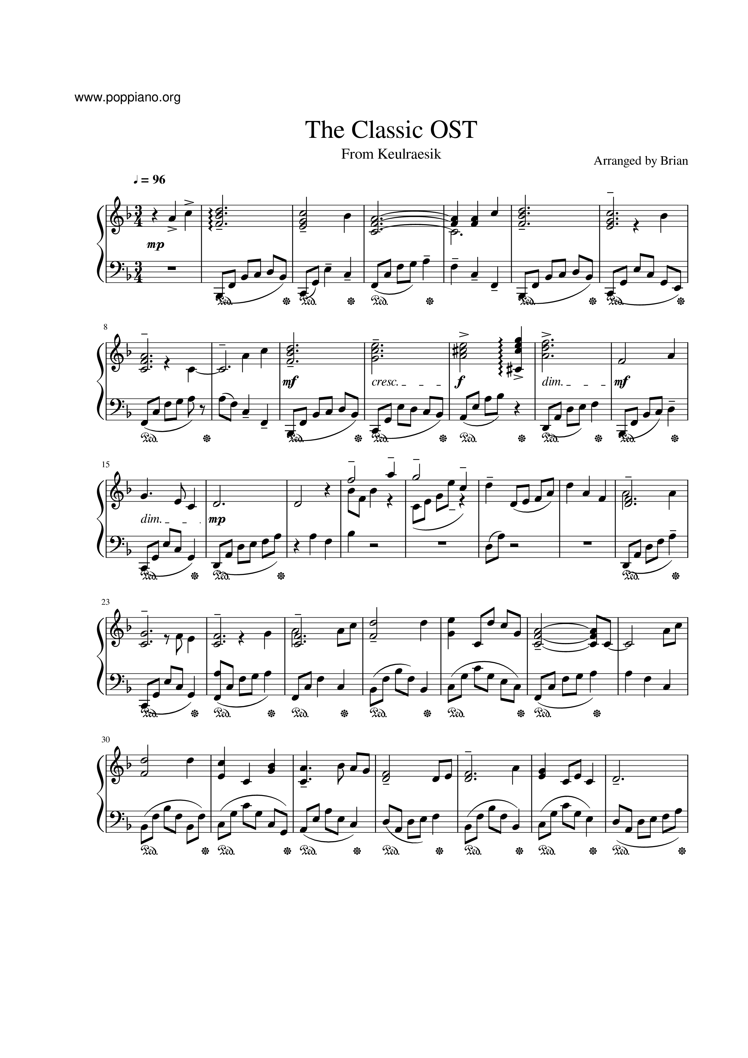 The Classic OST - More Than Love Score