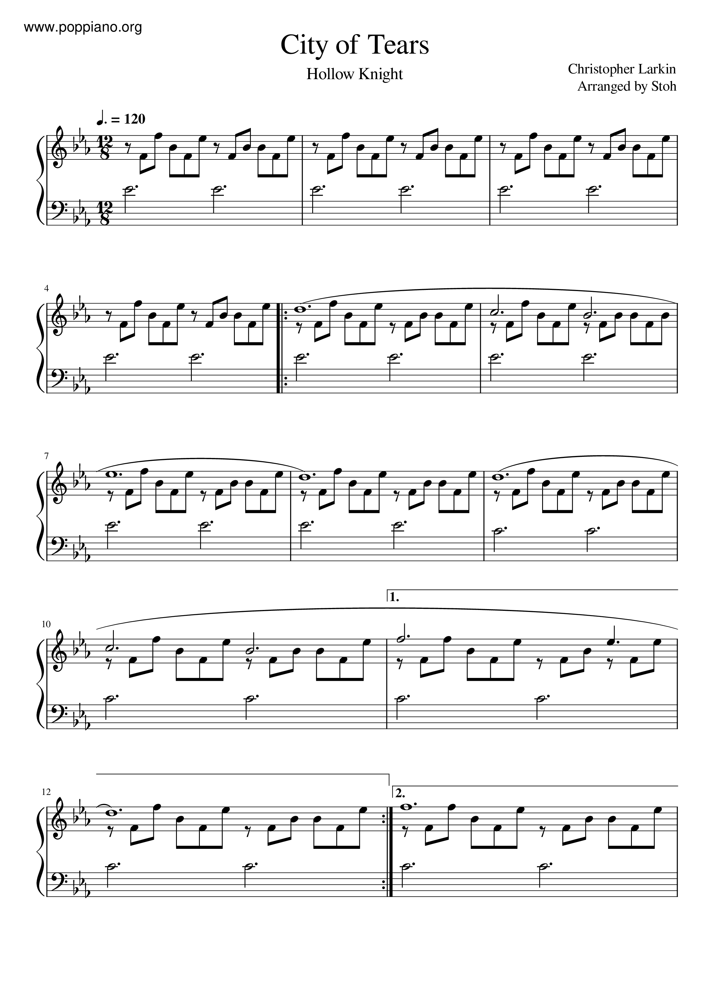 City Of Tears Score