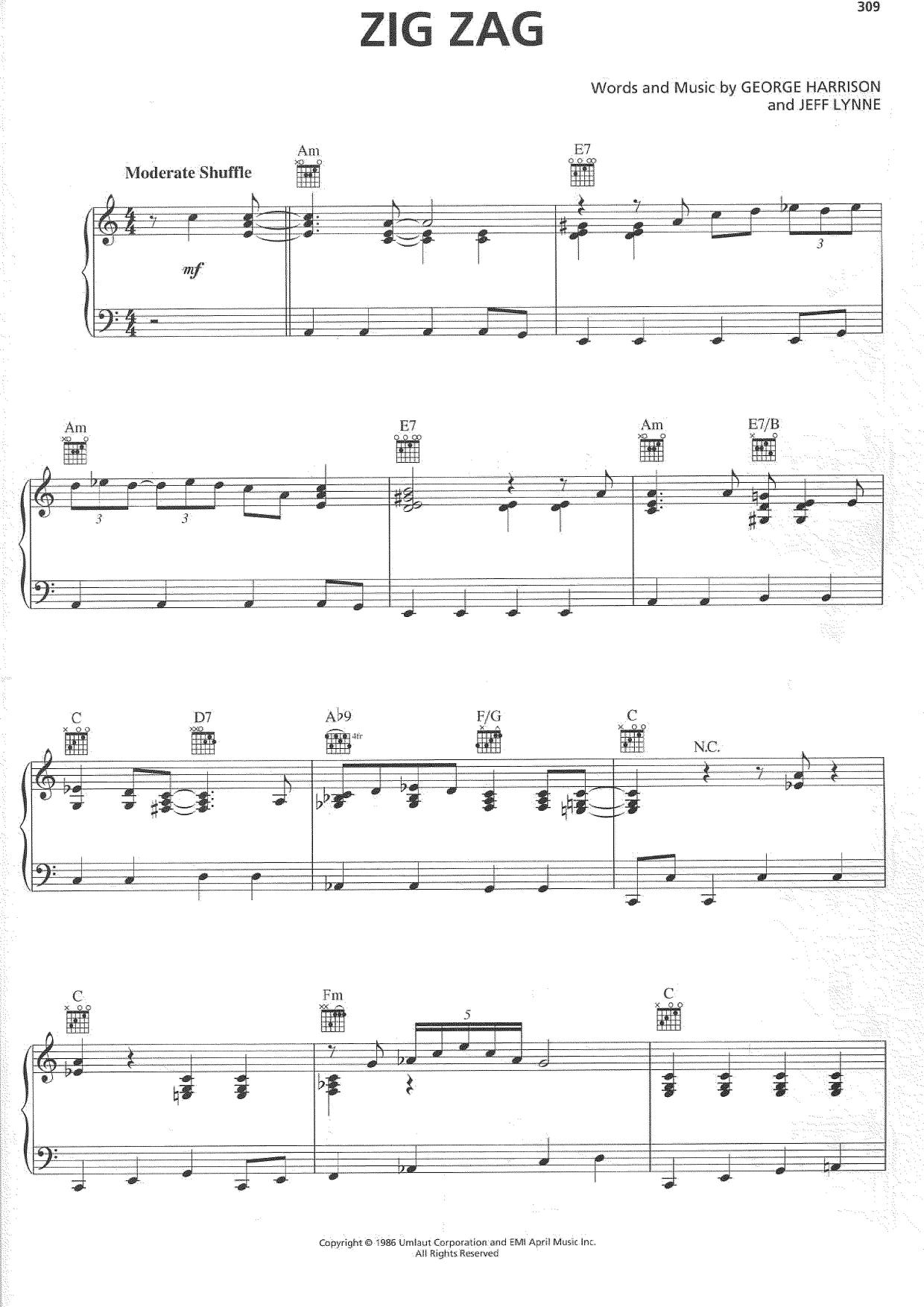 HarrisonZig Zag Sheet Music pdf, Free Score Download ★
