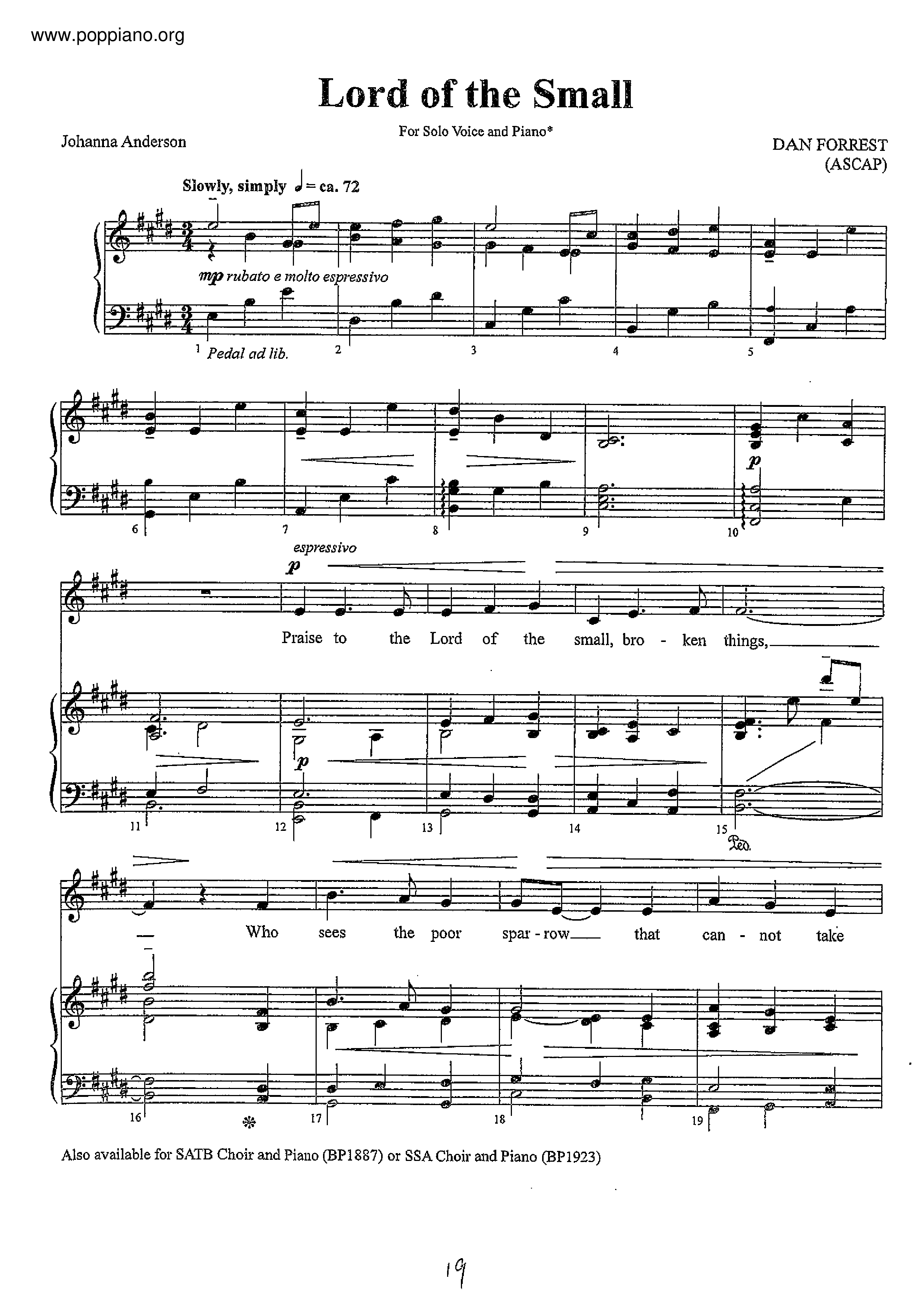 Lord Of The Small Score