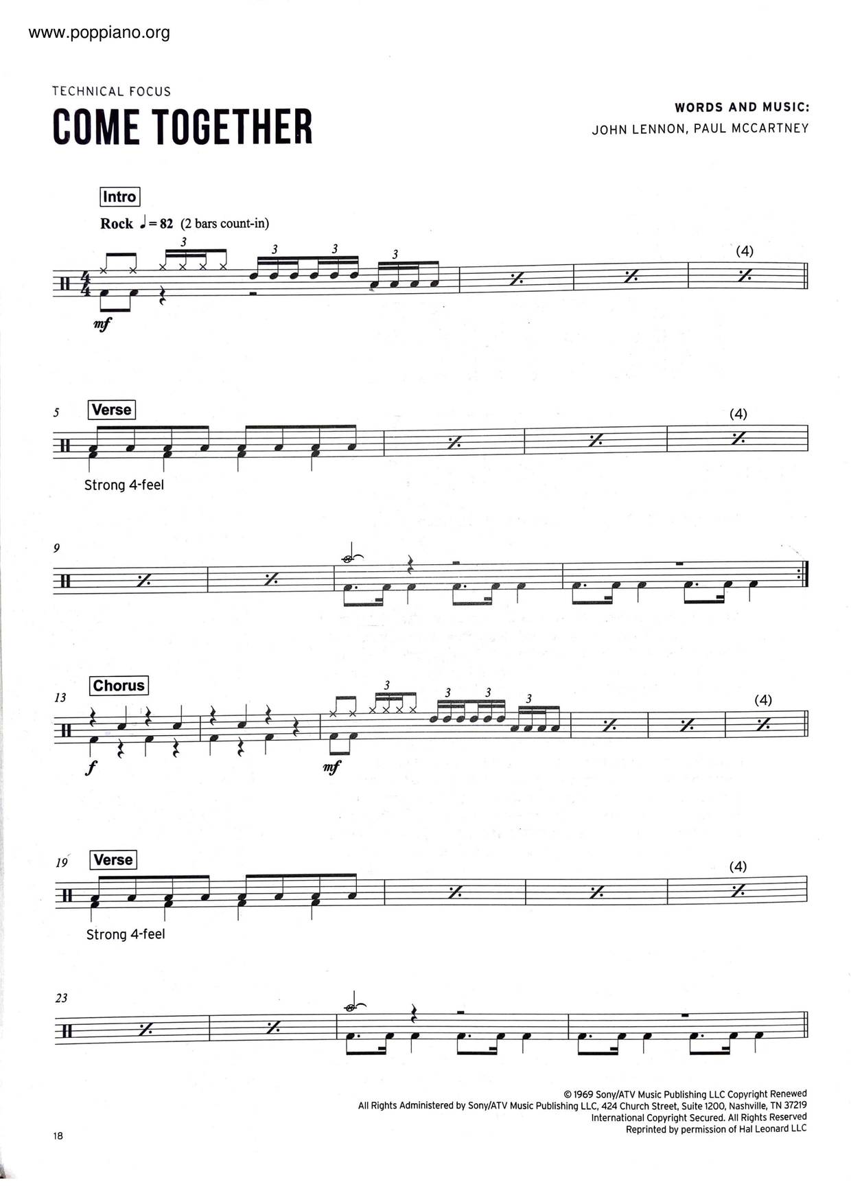 Come Together Score