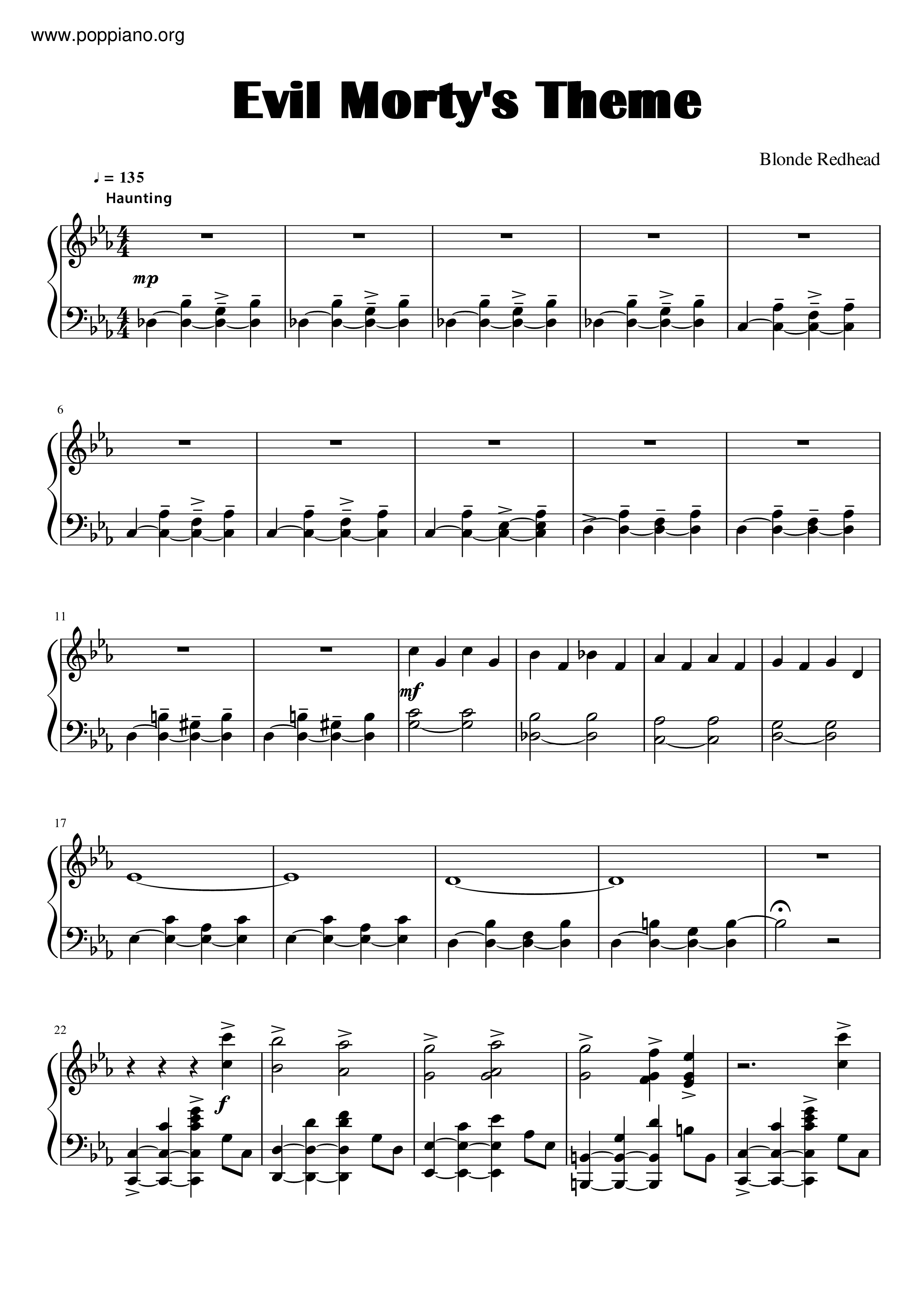 Evil Morty - For The Damaged Coda Score