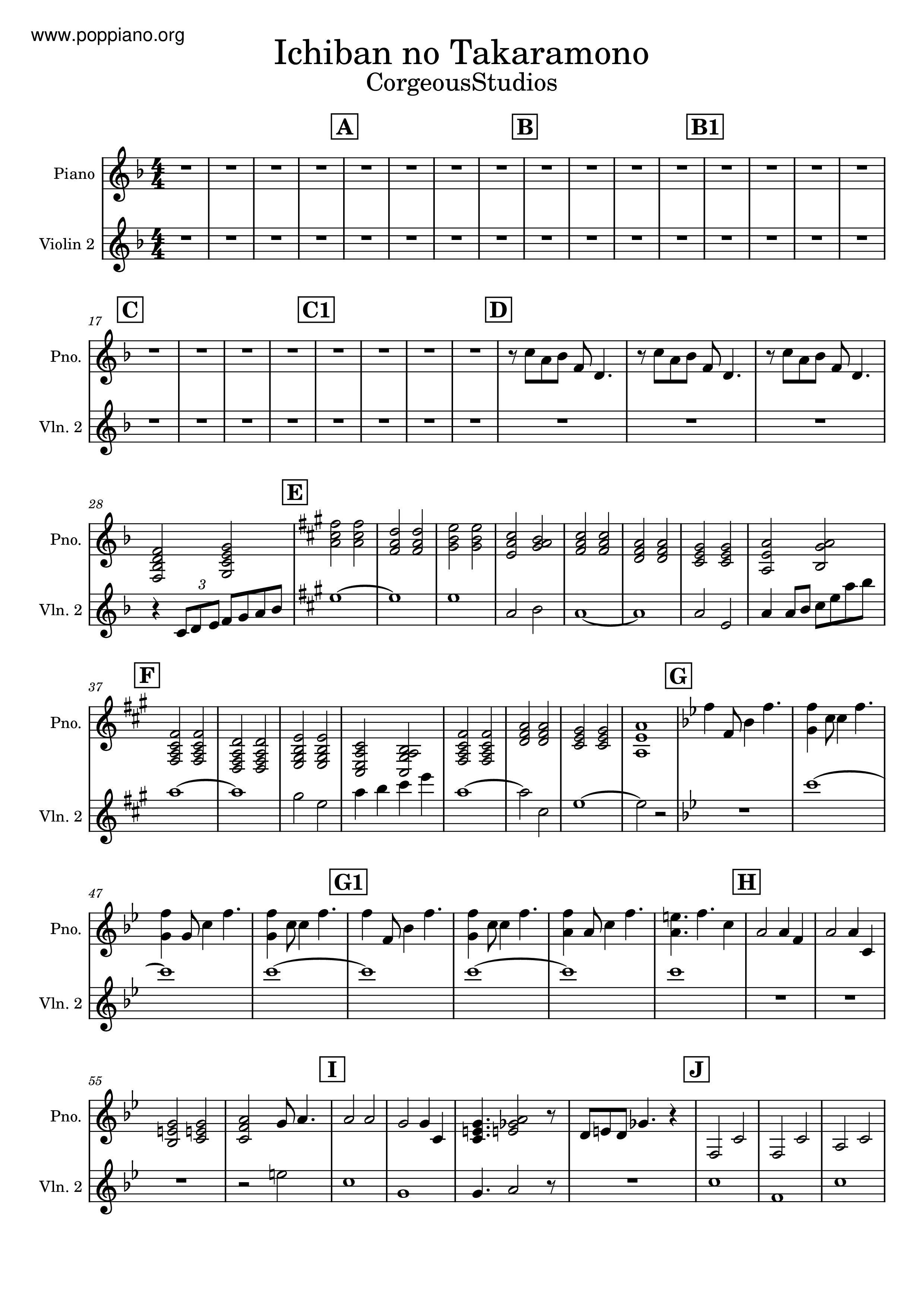 Ichiban No Takaramono Score