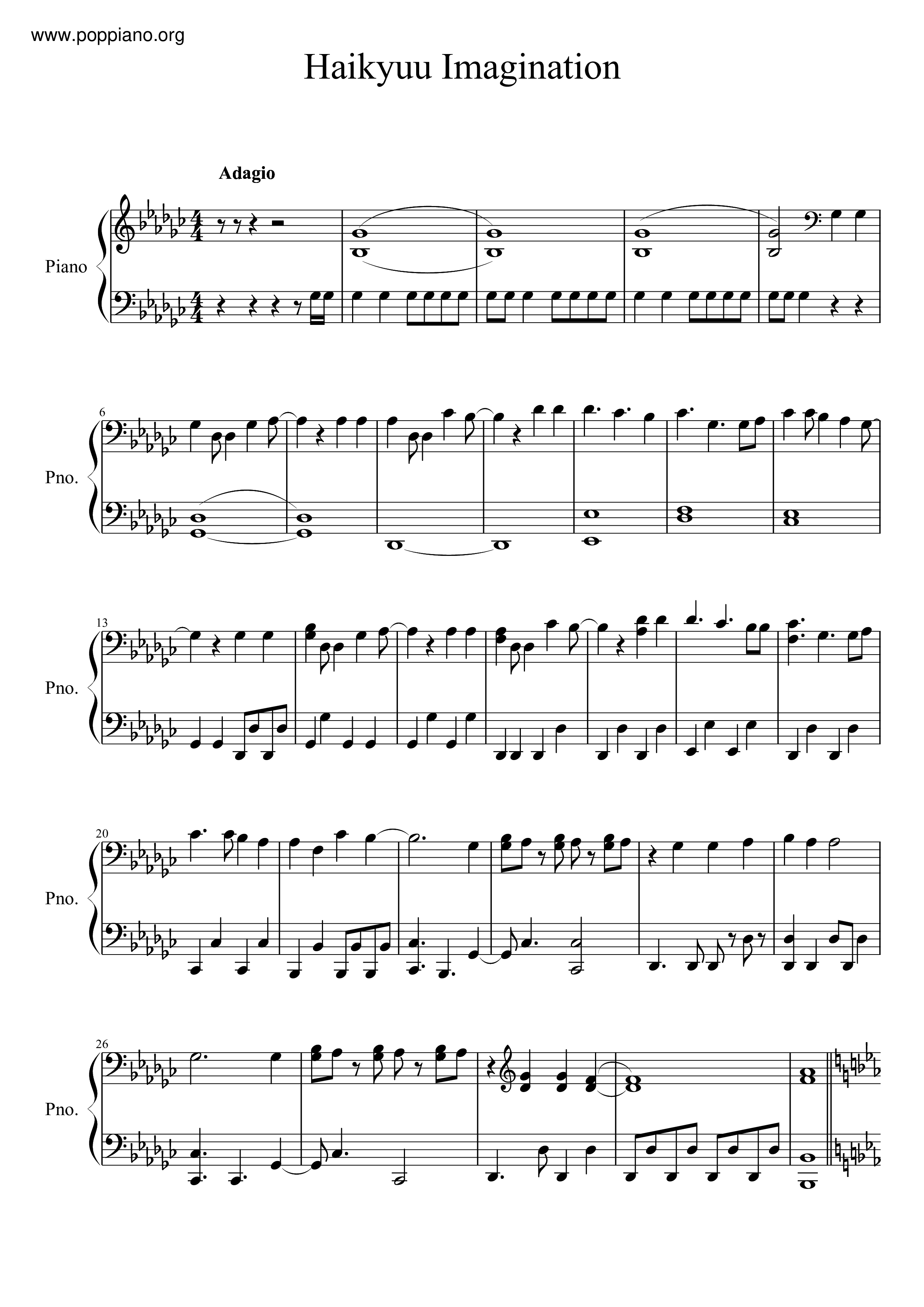 Haikyuu! - Imagination Score