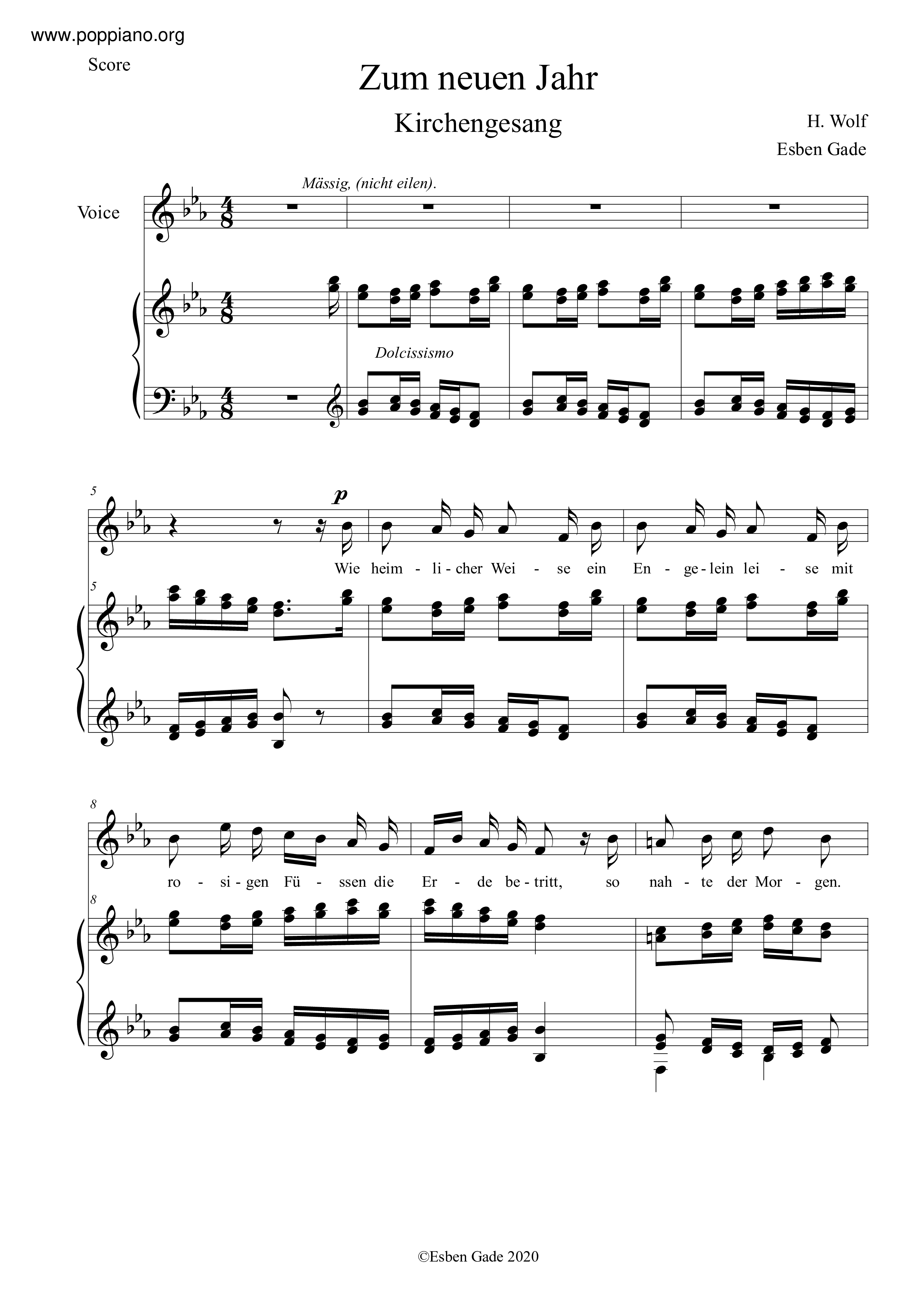 Zum Neuen Jahr Score