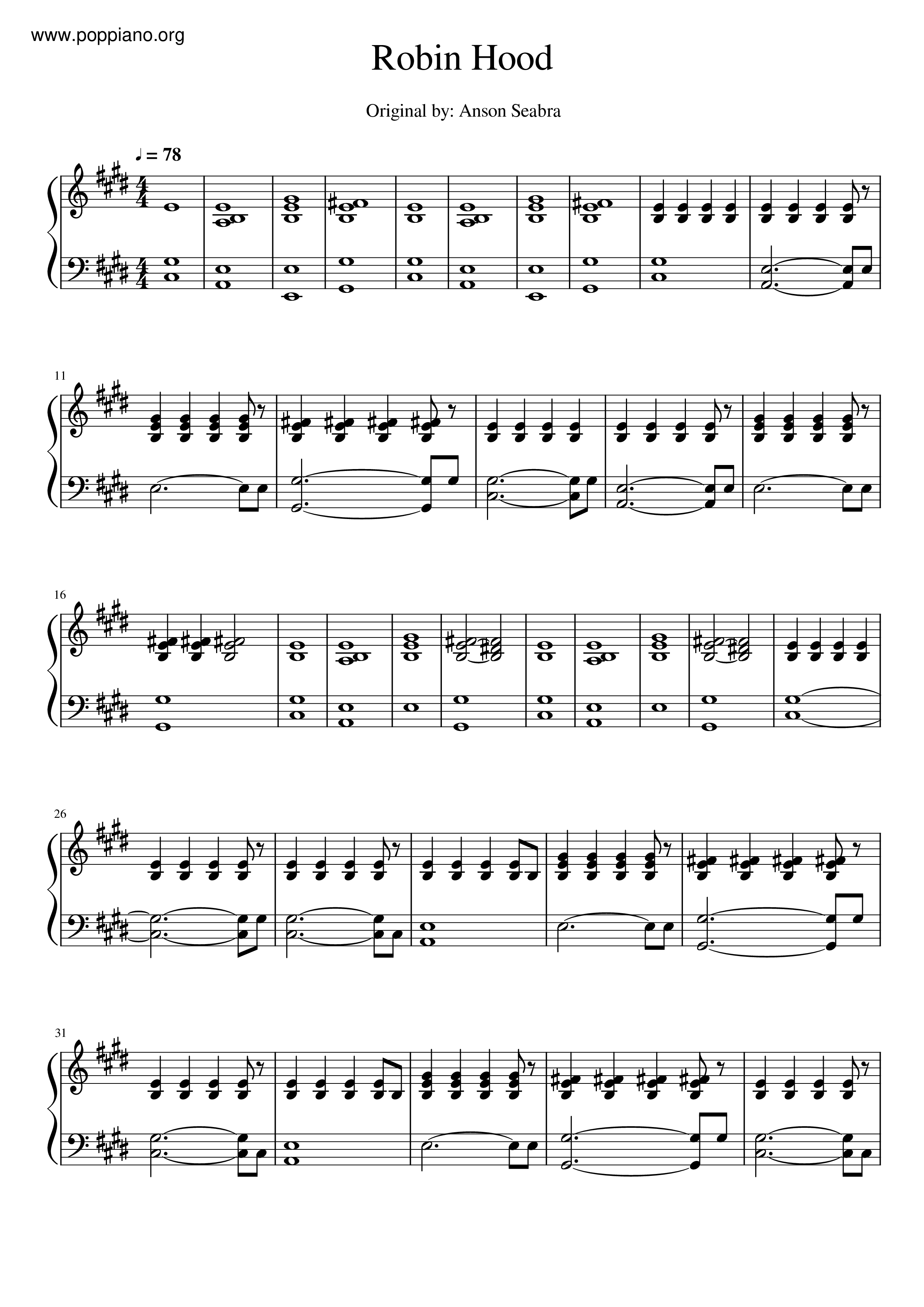 Robin Hood - Love Score