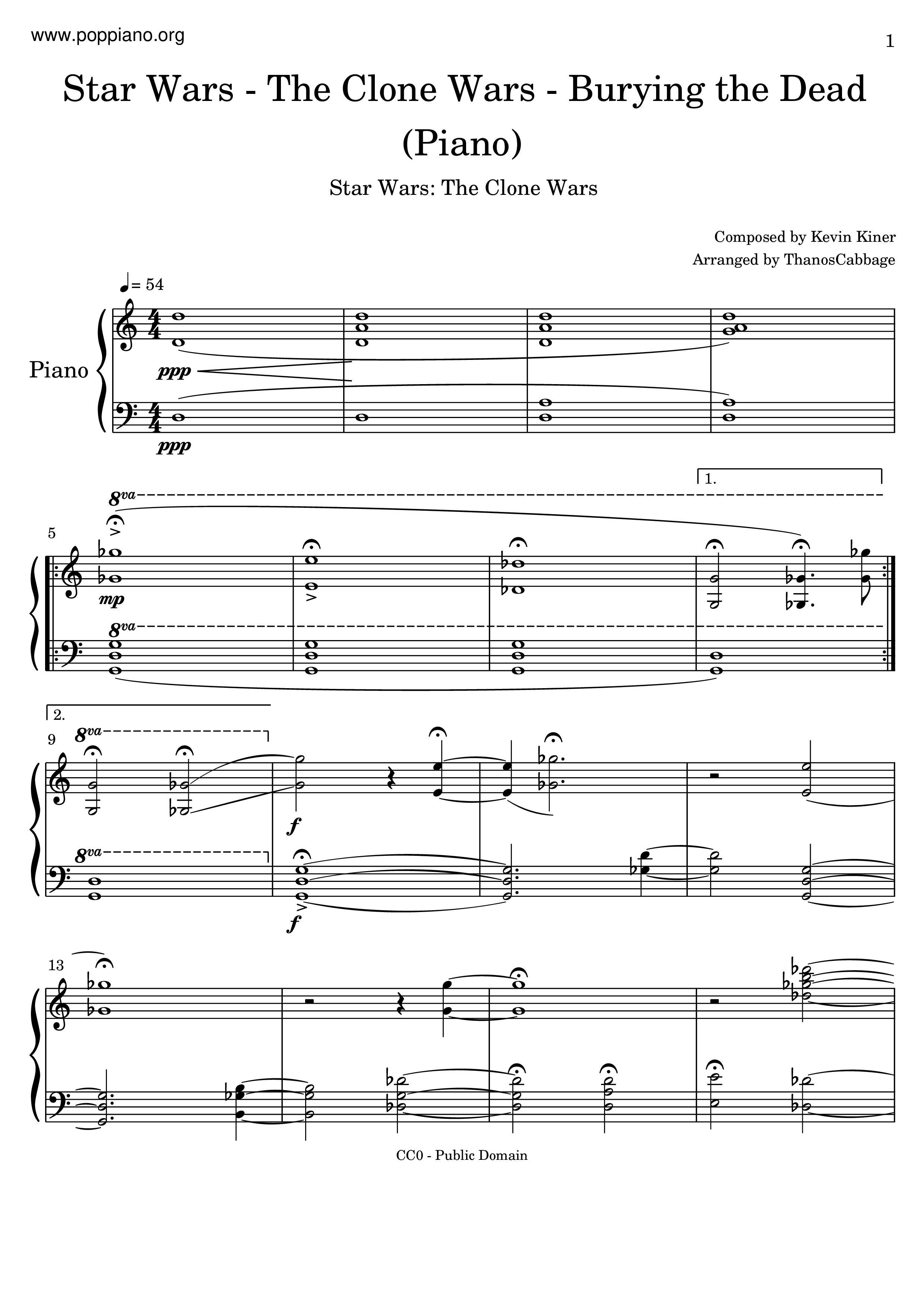 The Clone Wars - Burying The Dead Score