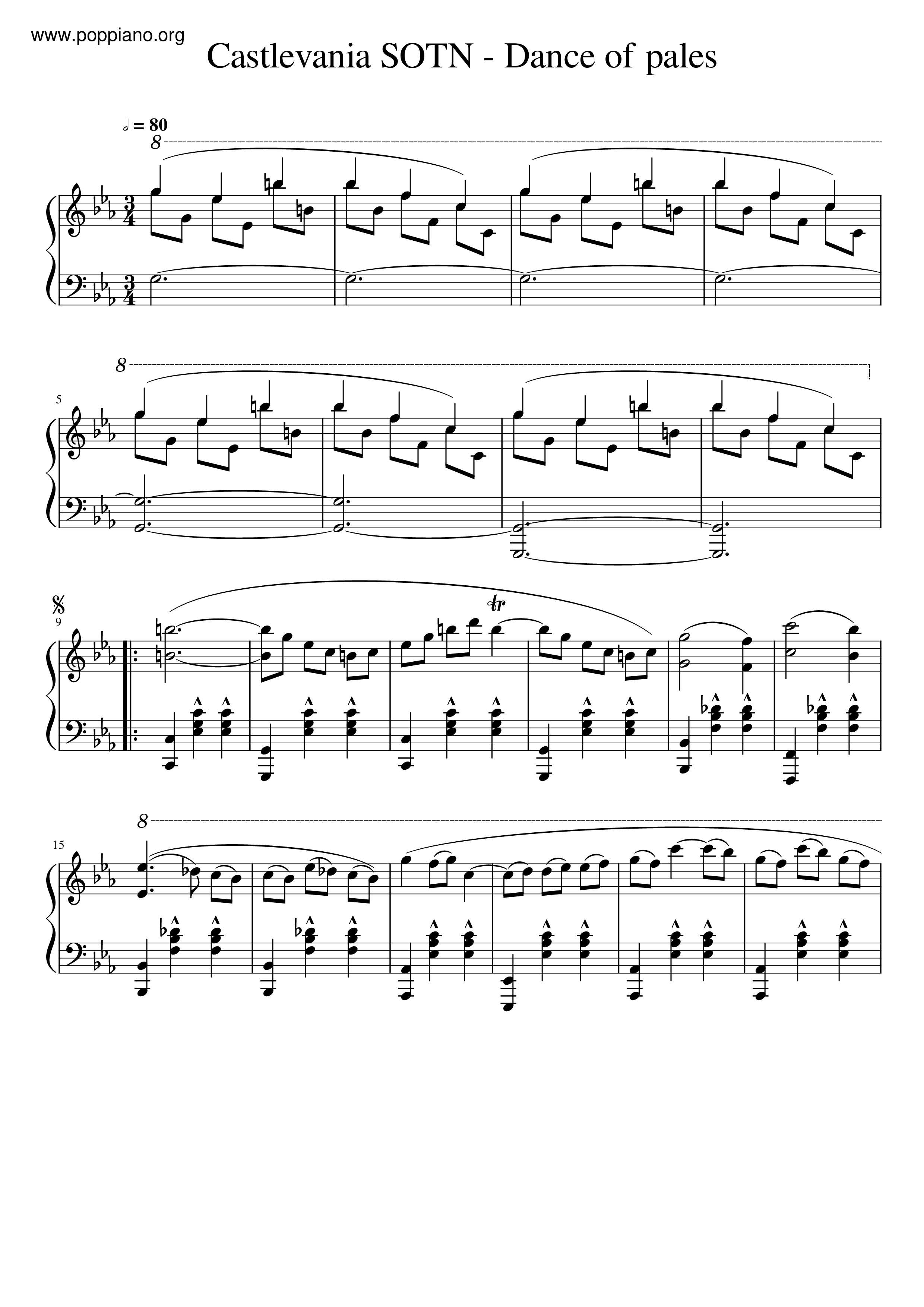 Dance Of Pales Score