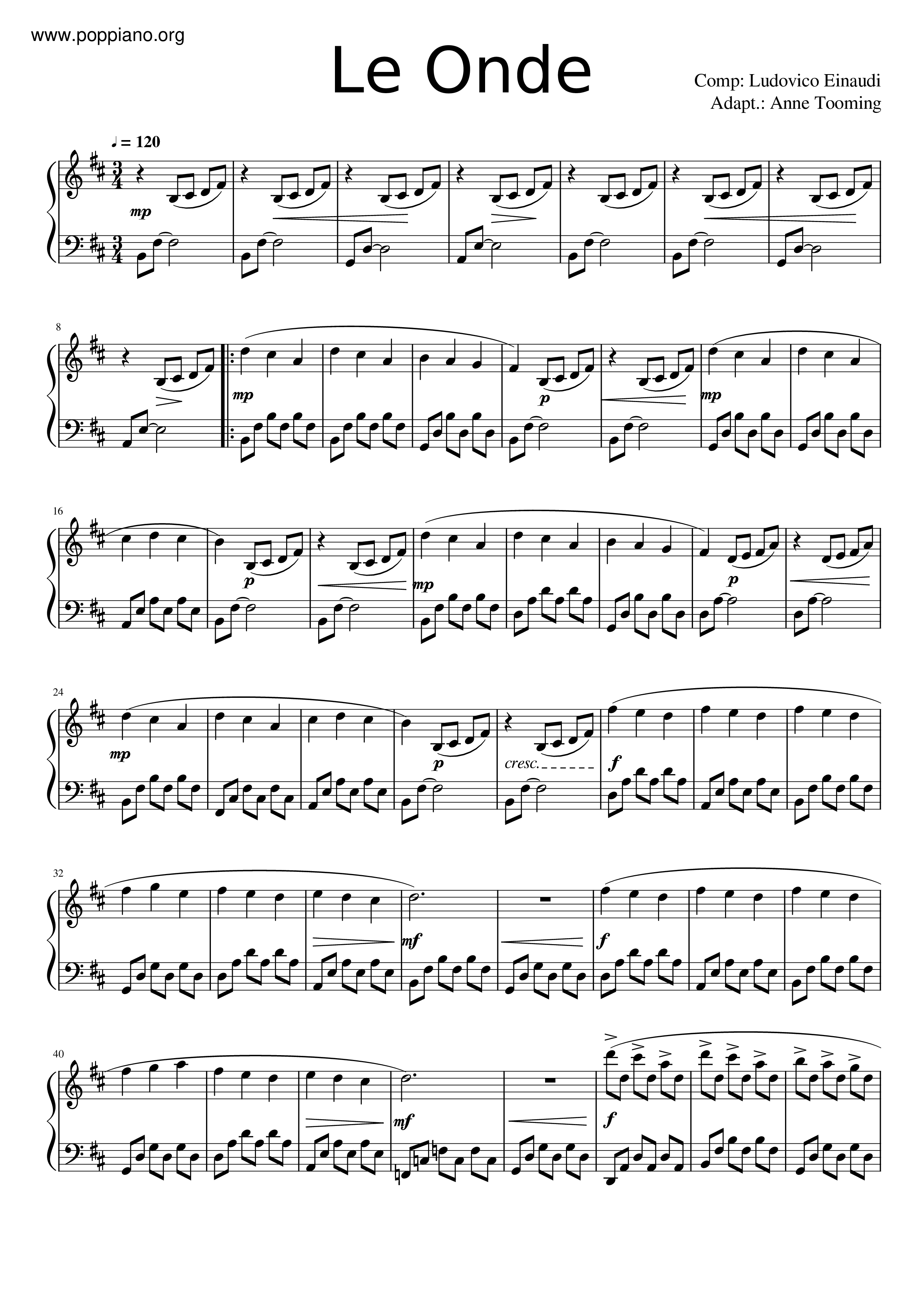 Le Onde Score