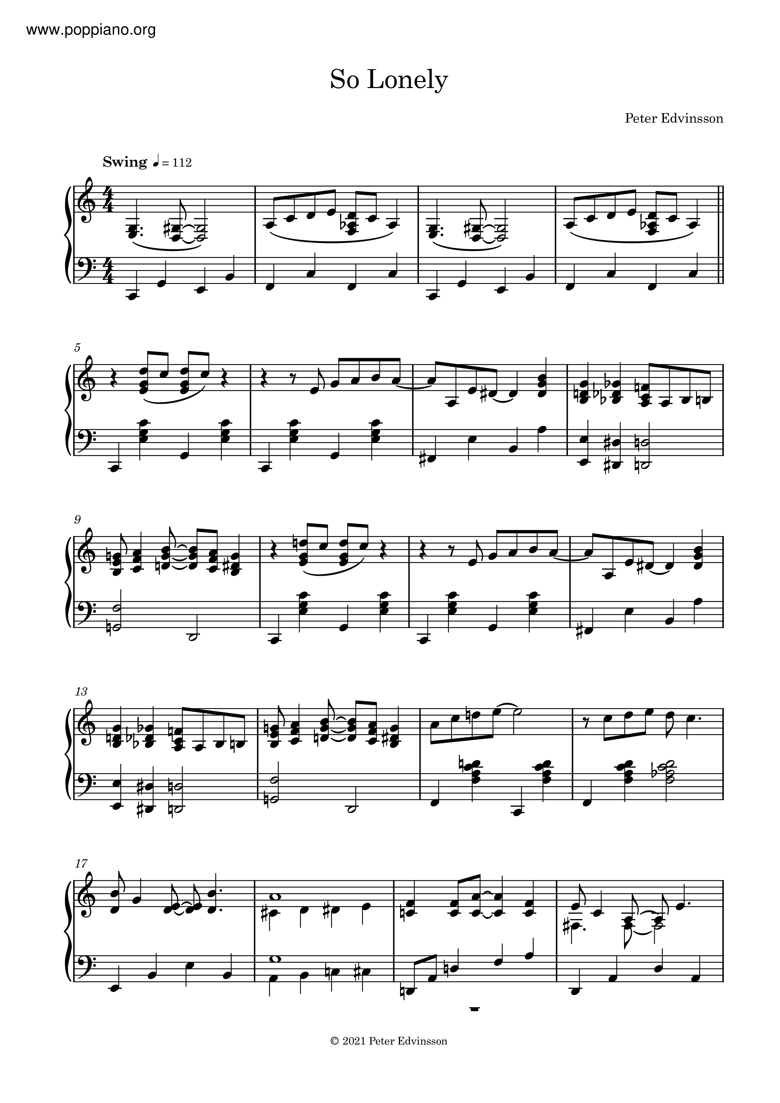 So Lonely Score