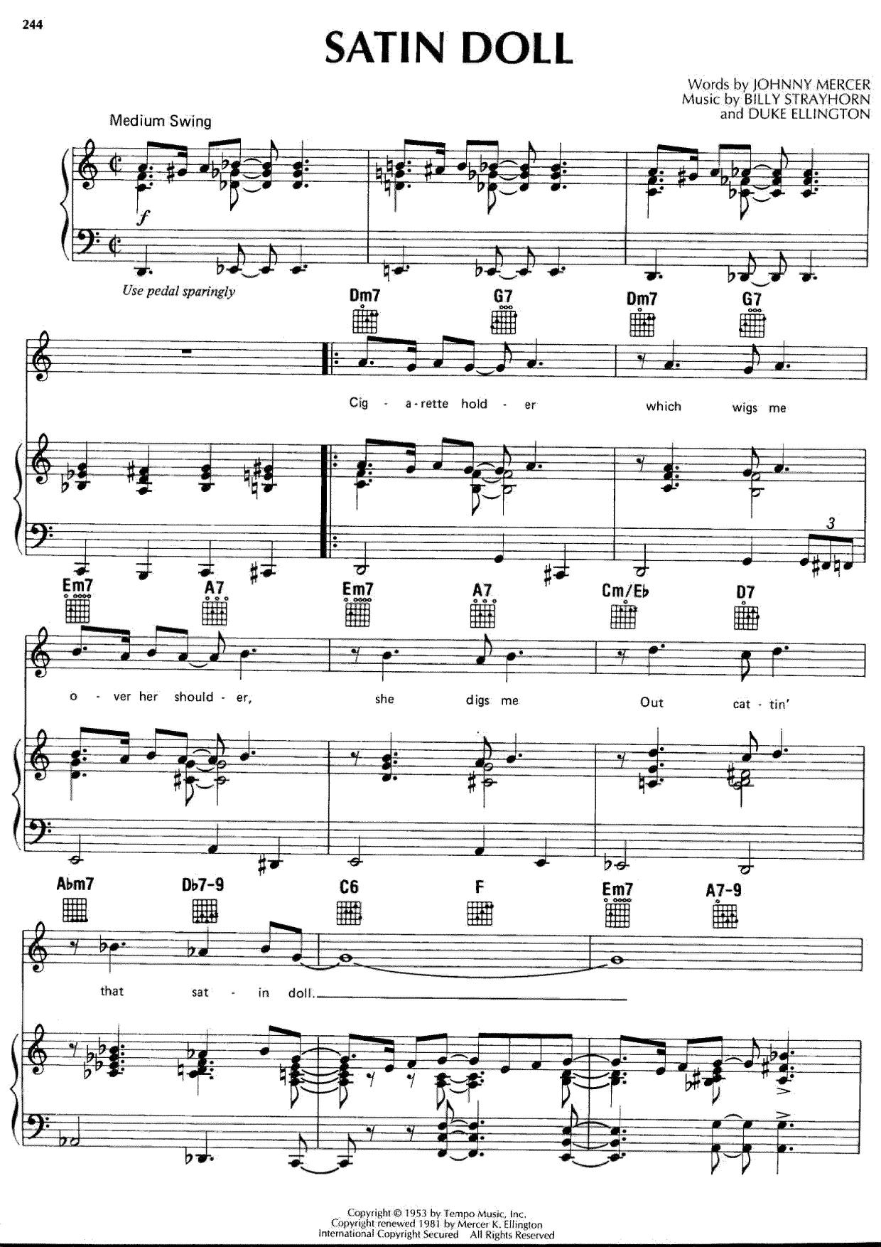 Satin Doll Score